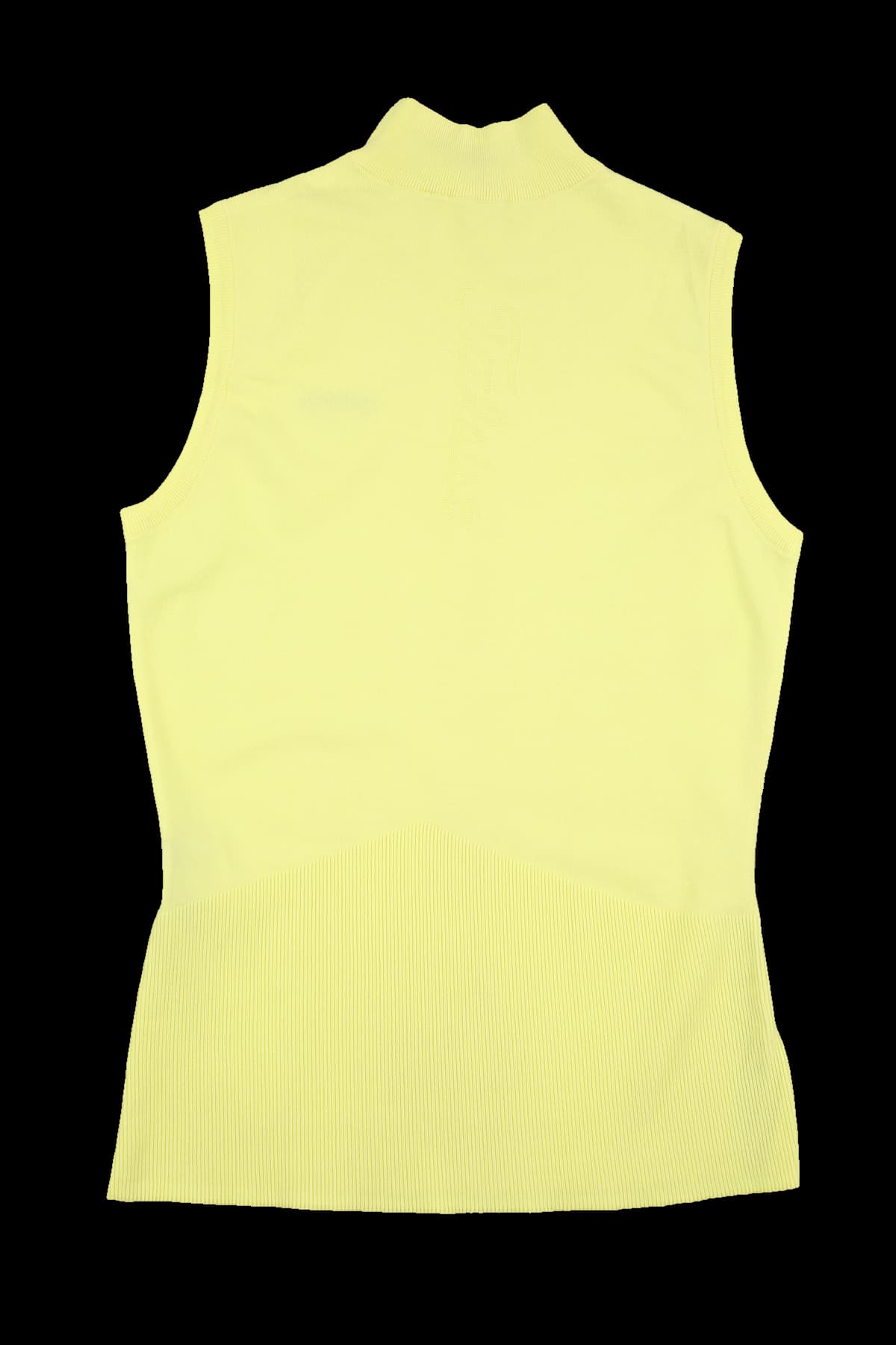 하이넥 슬리브리스 니트