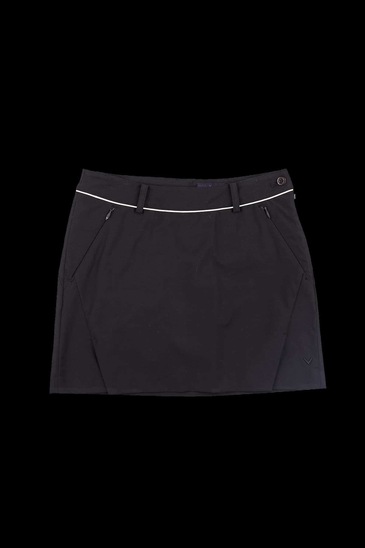 배색라인 베이직 스커트