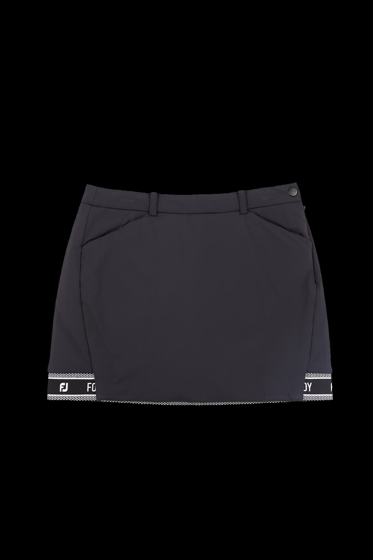 밴딩 포인트 패딩 스커트