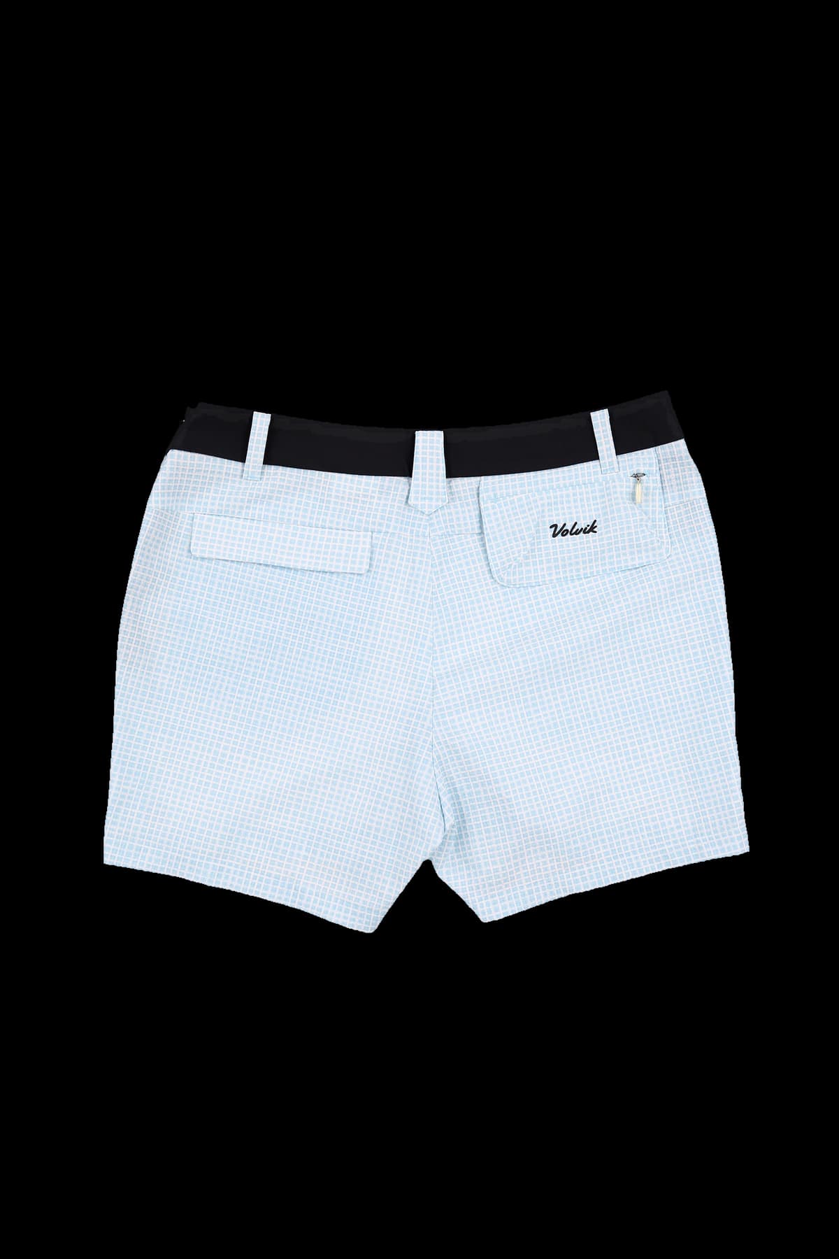 체크 배색 숏 팬츠