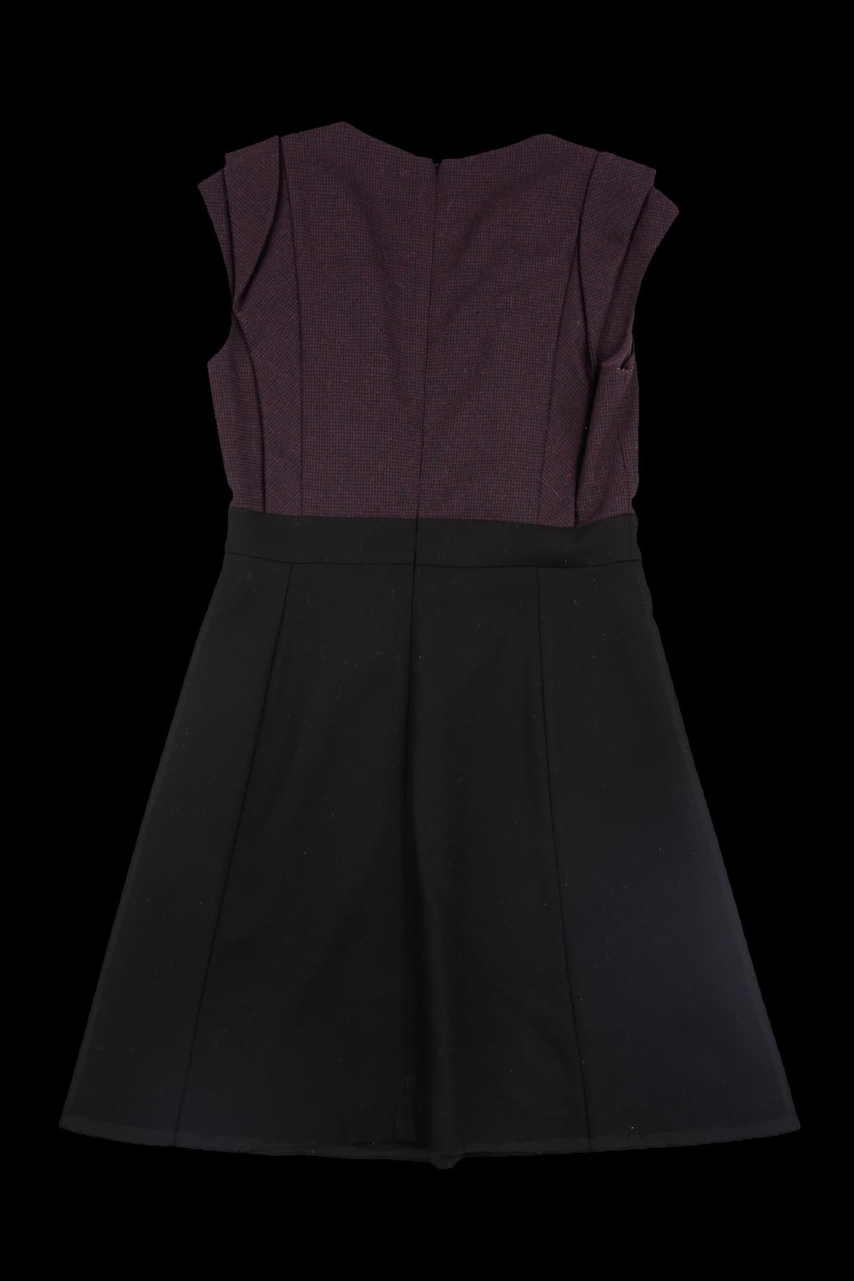 슬리브리스 배색 원피스