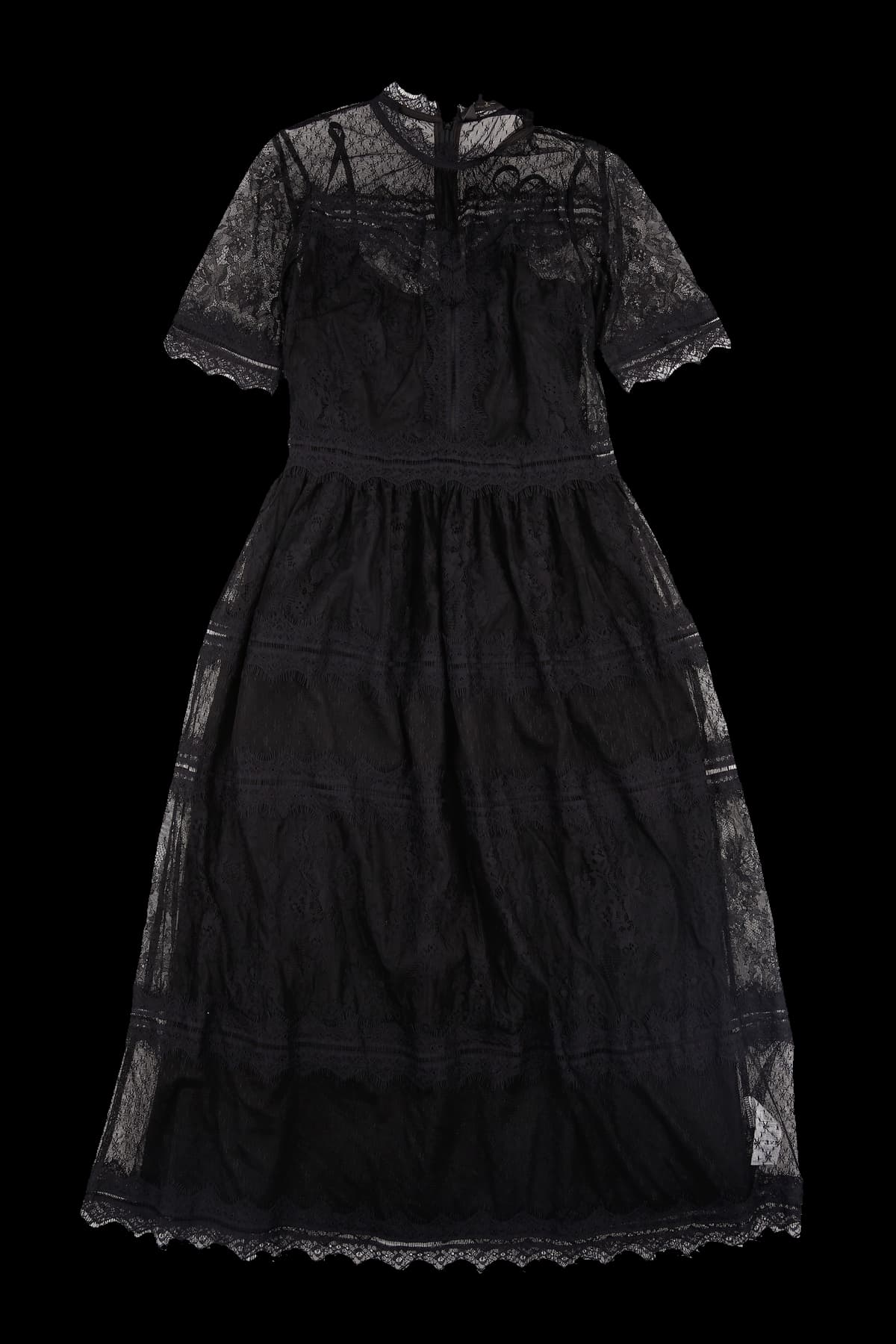 레이스 레이어드 원피스