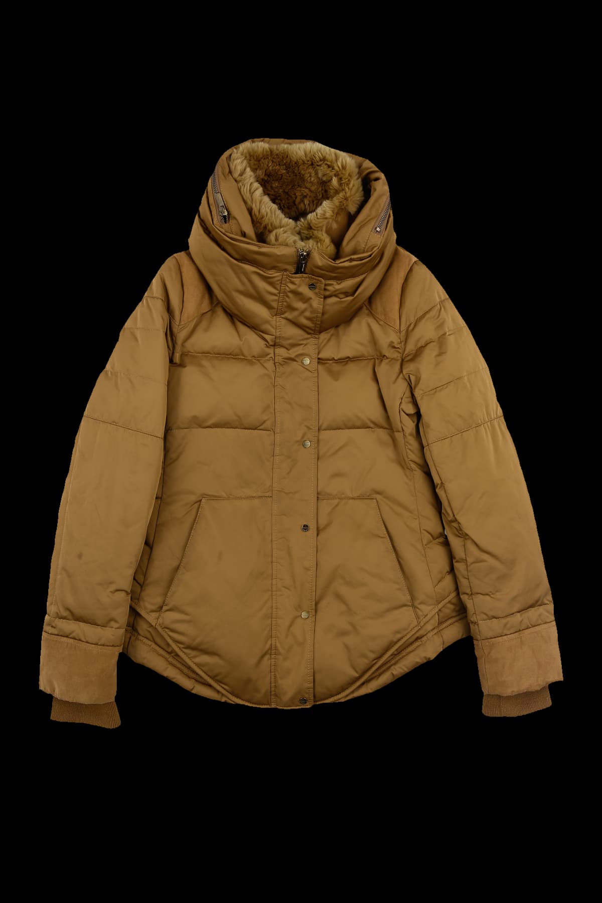 렉스 퍼 덕 다운 패딩 점퍼