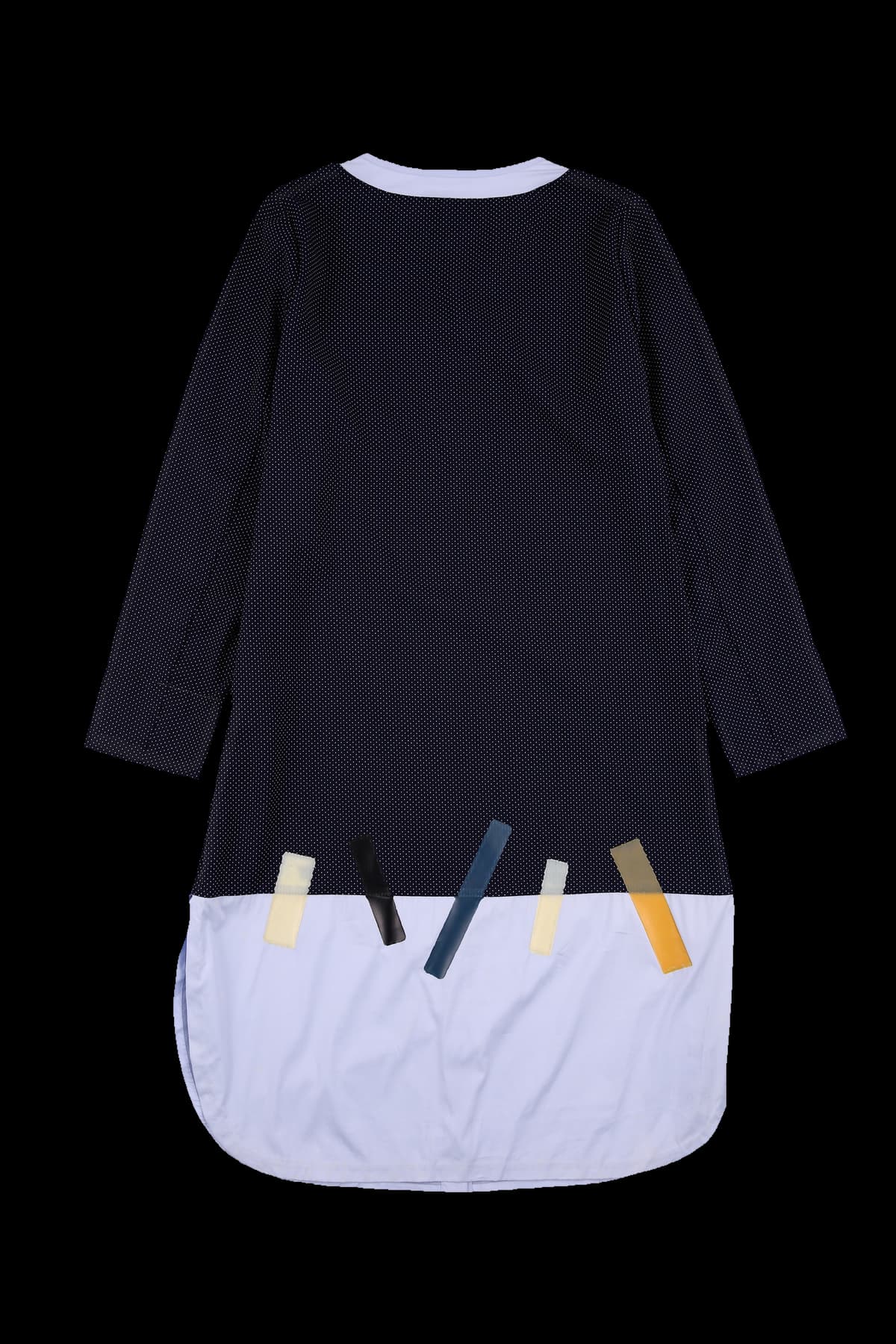 도트 레이어드 셔츠 원피스