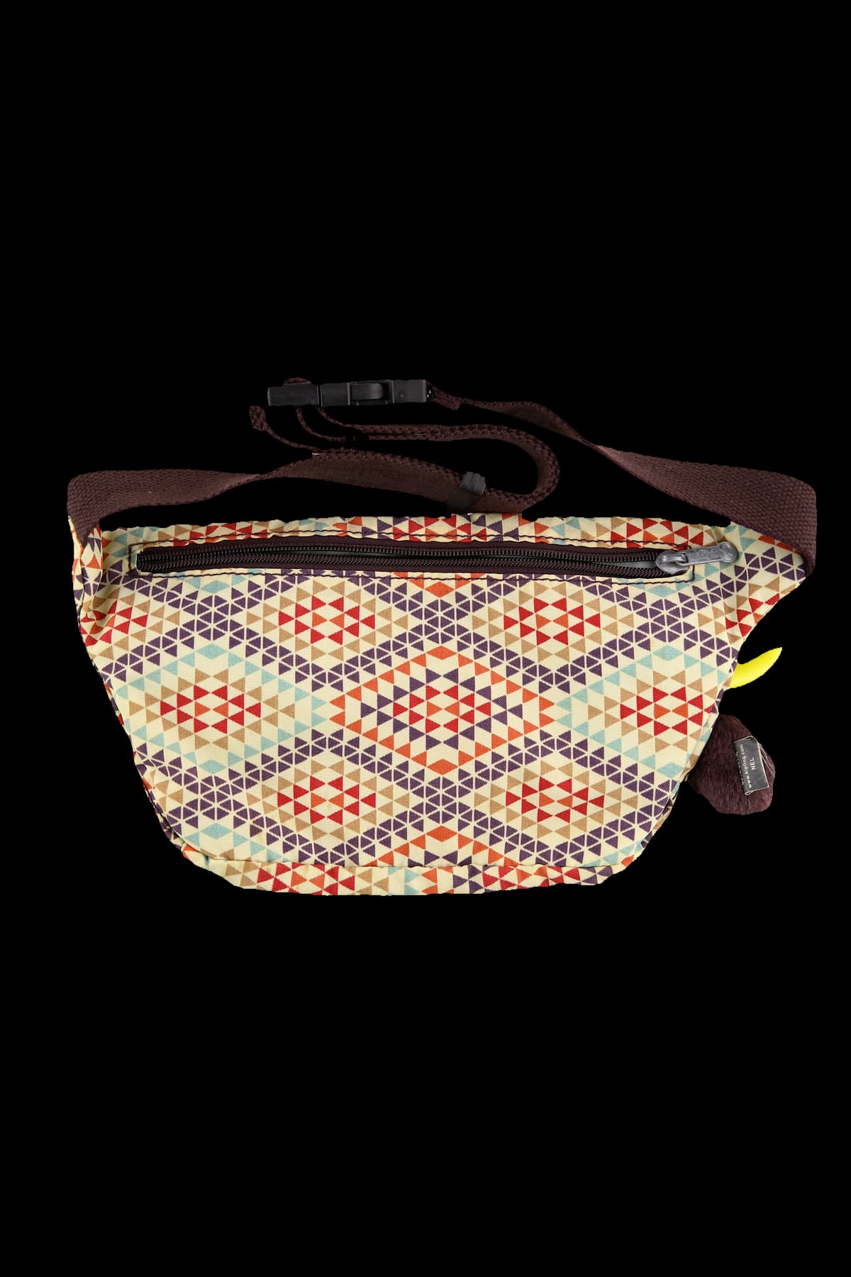 삼각 패턴 캐주얼 힙백