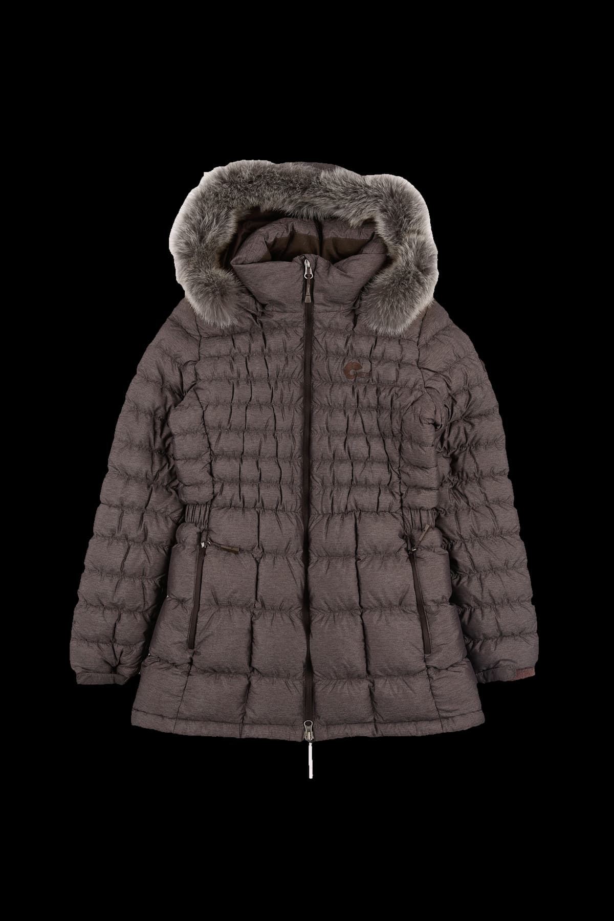 라인 스트링 여성 패딩