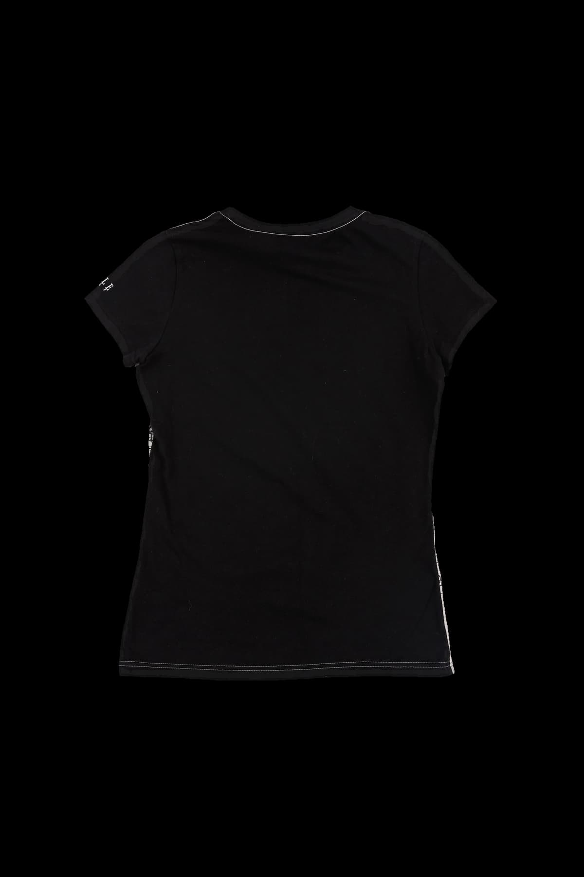 배색 프린팅 반팔 티셔츠