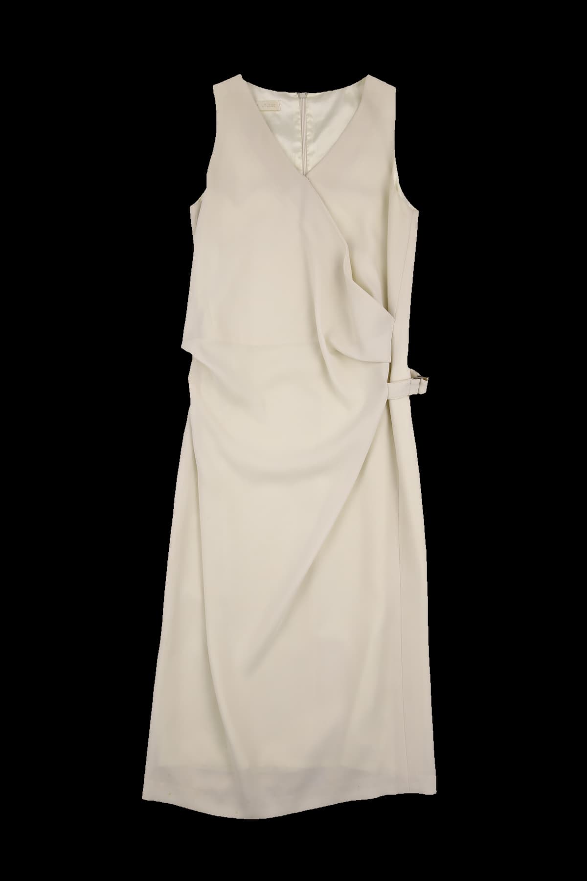 버클 포인트 슬리브리스 원피스