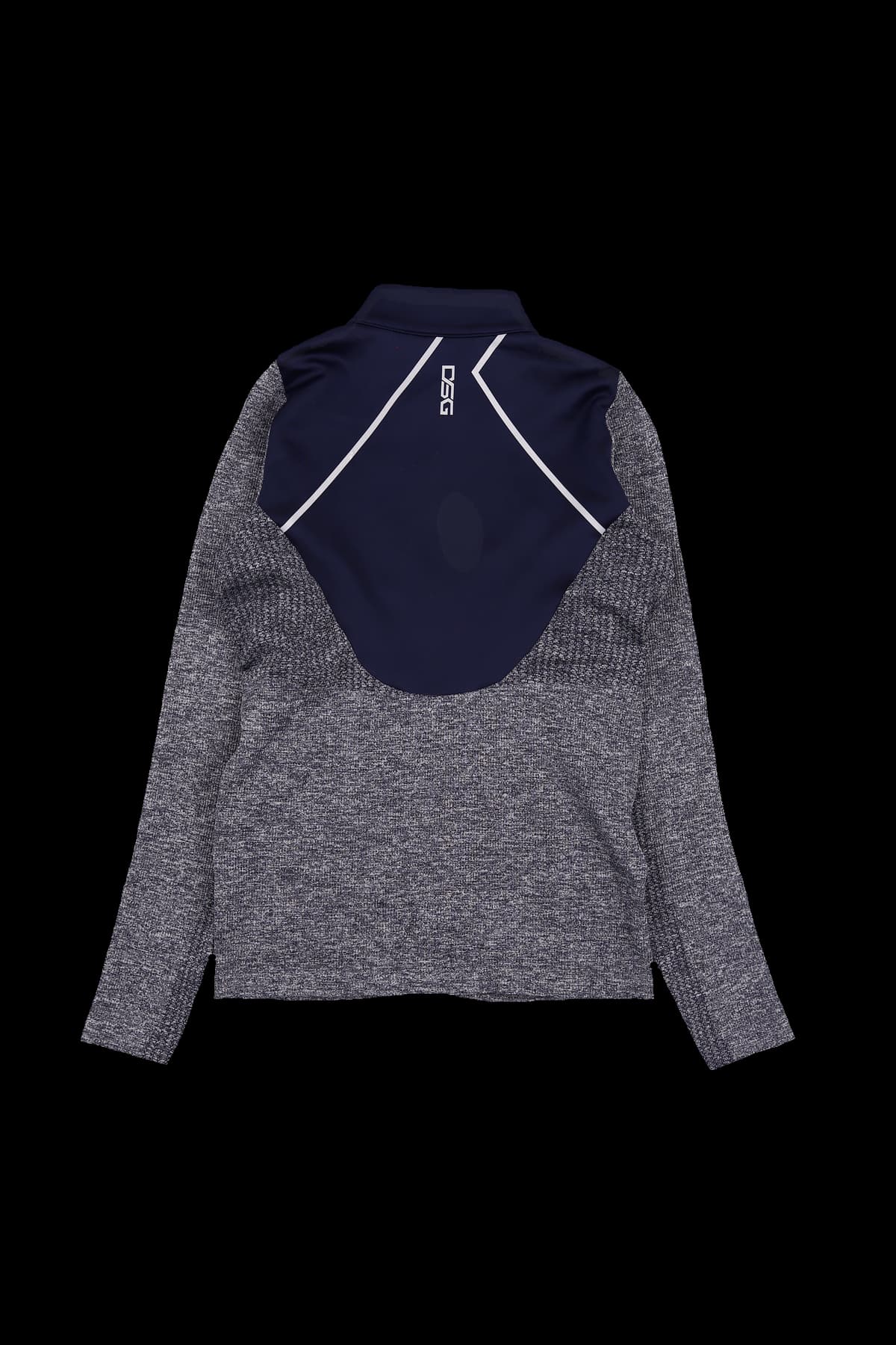 배색 집업 자켓