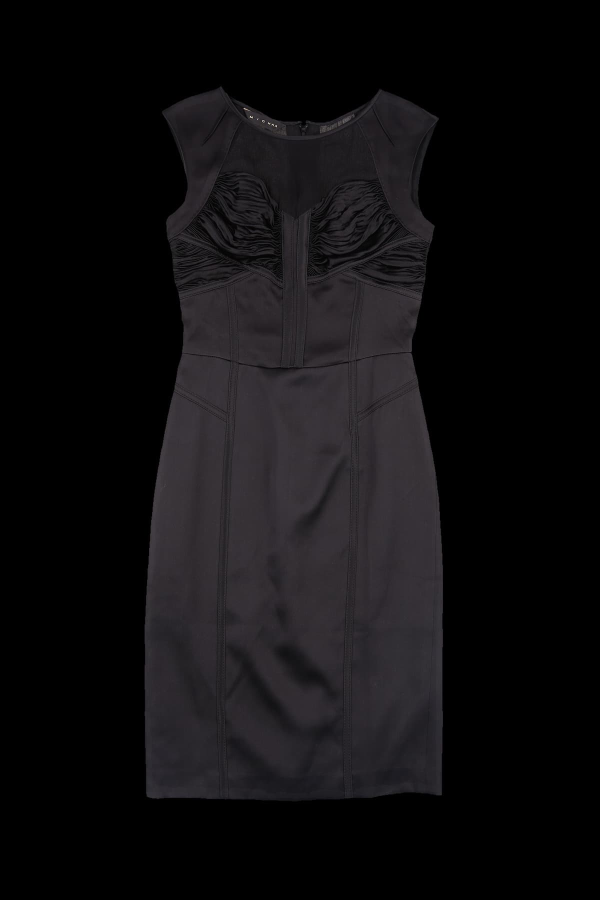 실크 셔링 라인 원피스