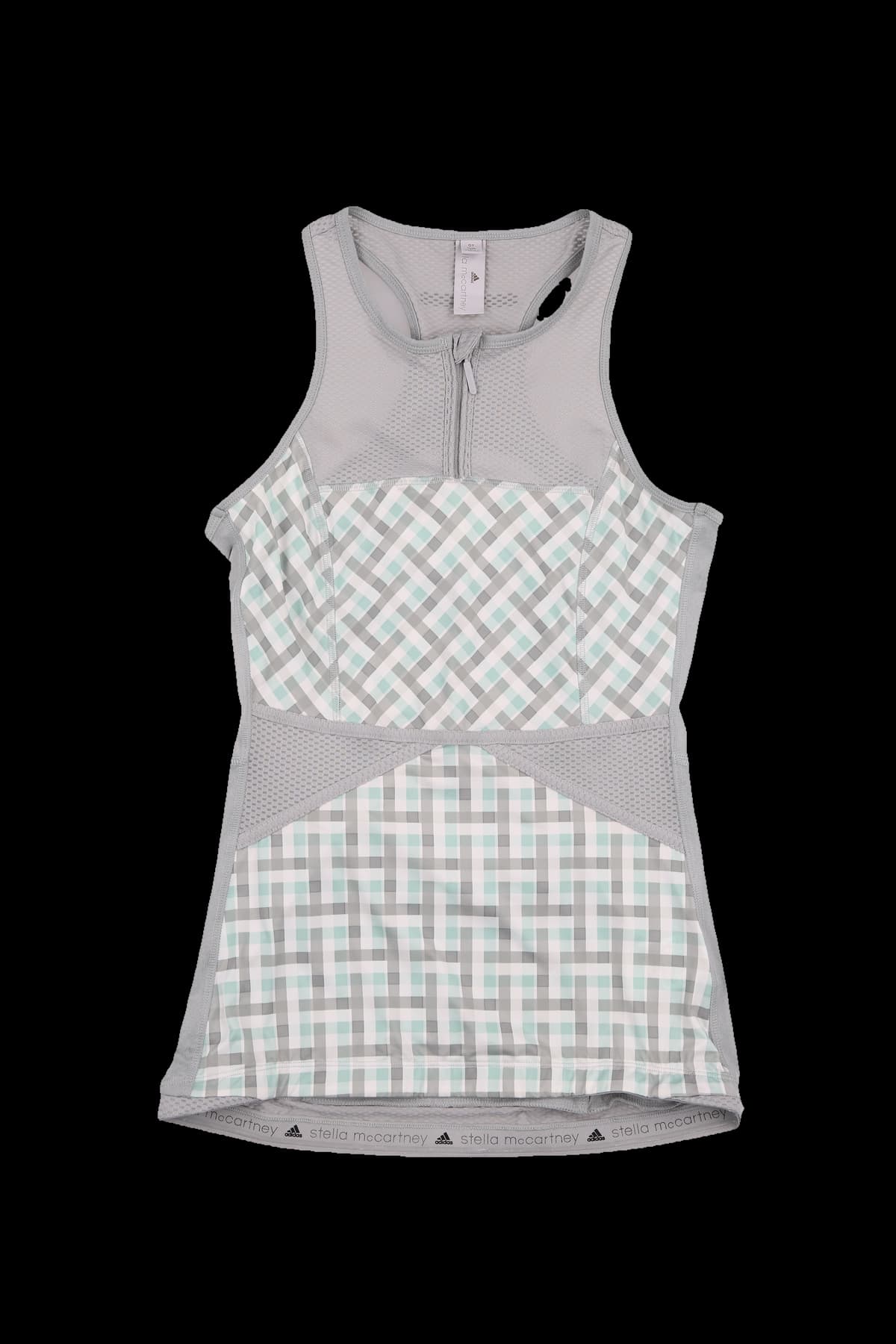 스텔라 맥카트니 체크 매쉬 슬리브리스 티셔츠