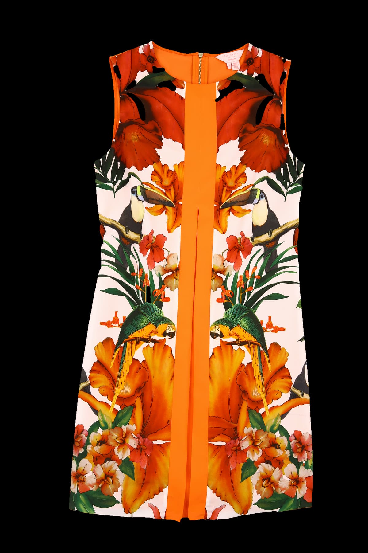 플라워 패턴 믹스 원피스