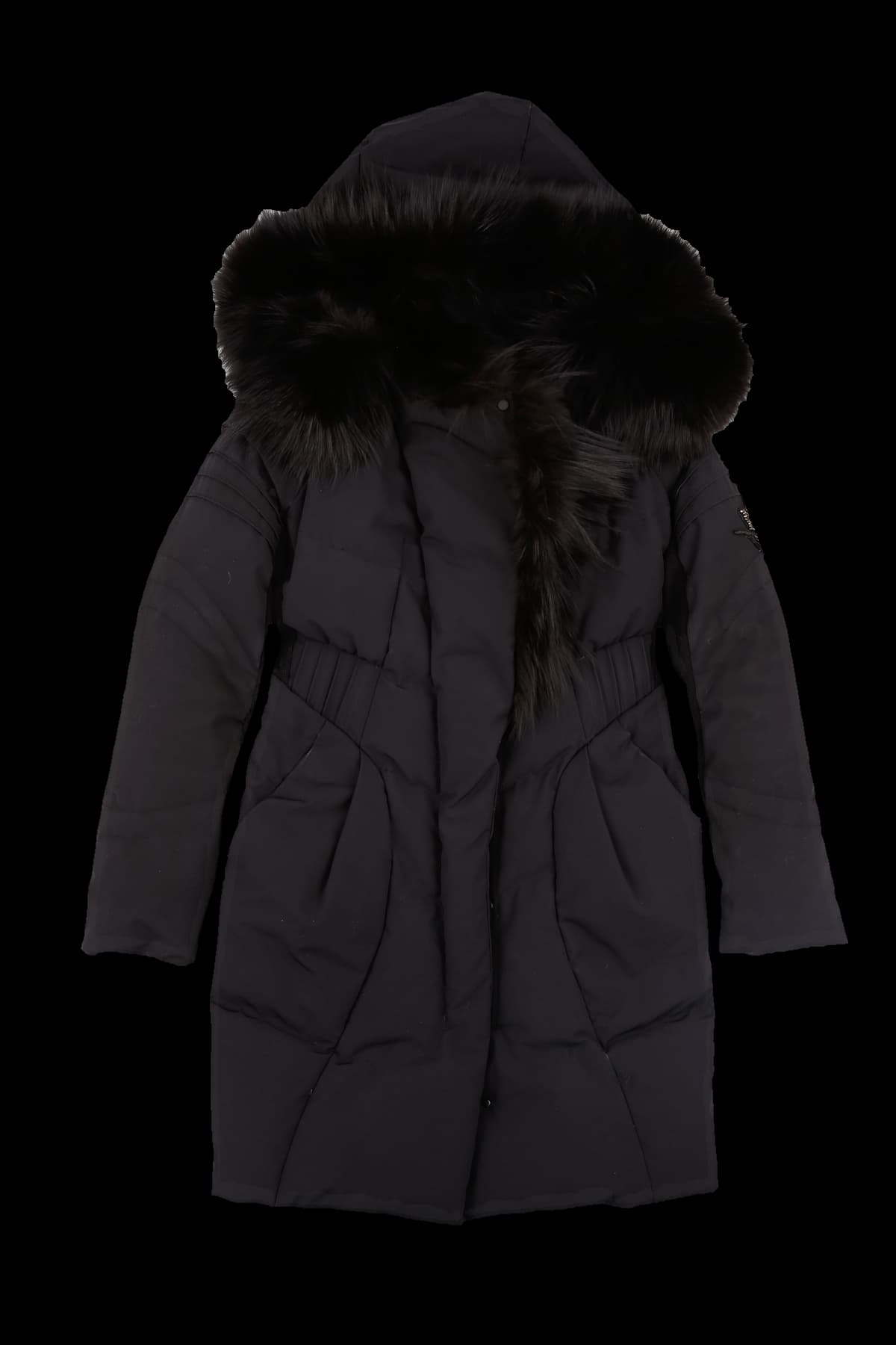 덕 다운 폭스 퍼 점퍼