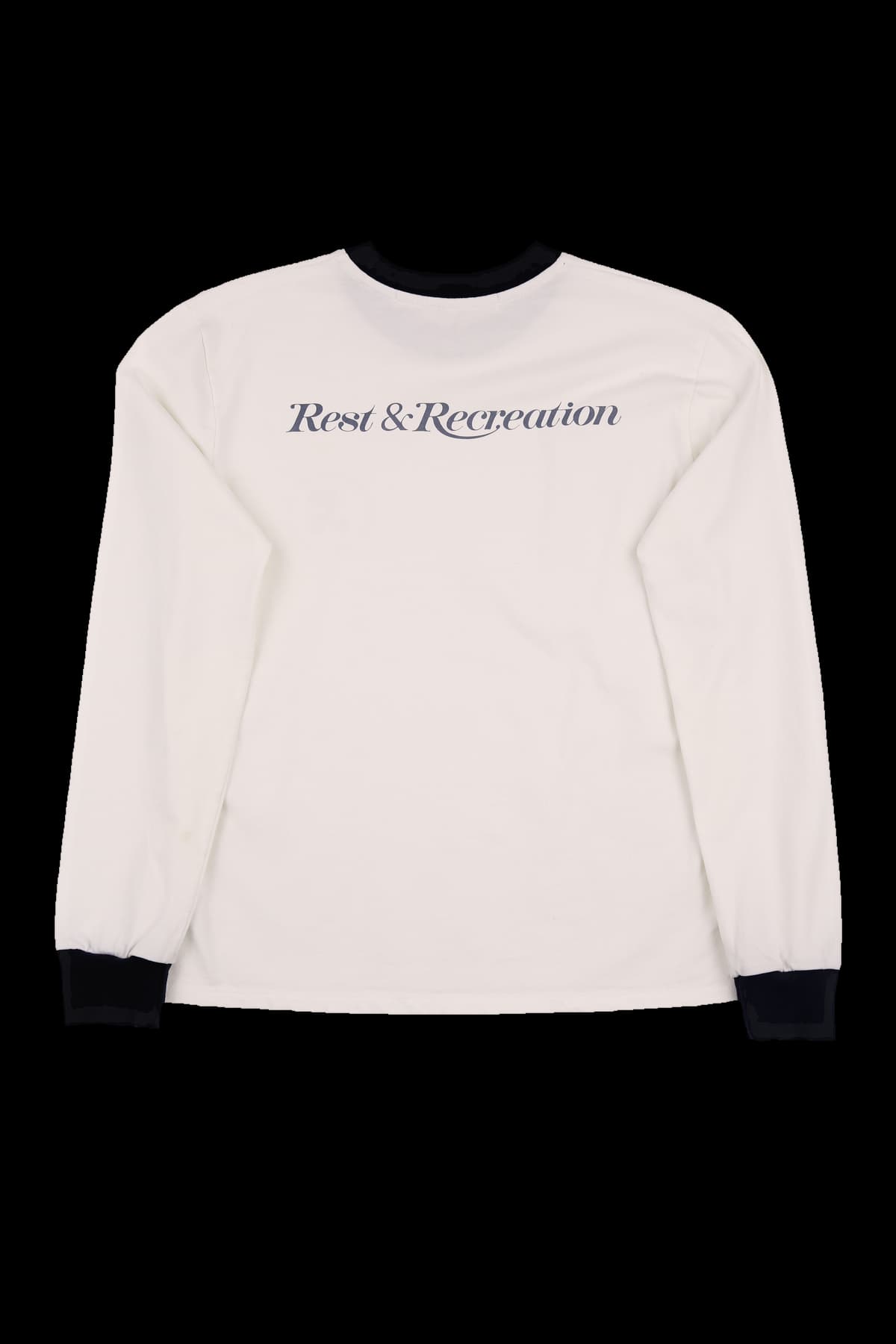 로고 배색 긴팔 티셔츠