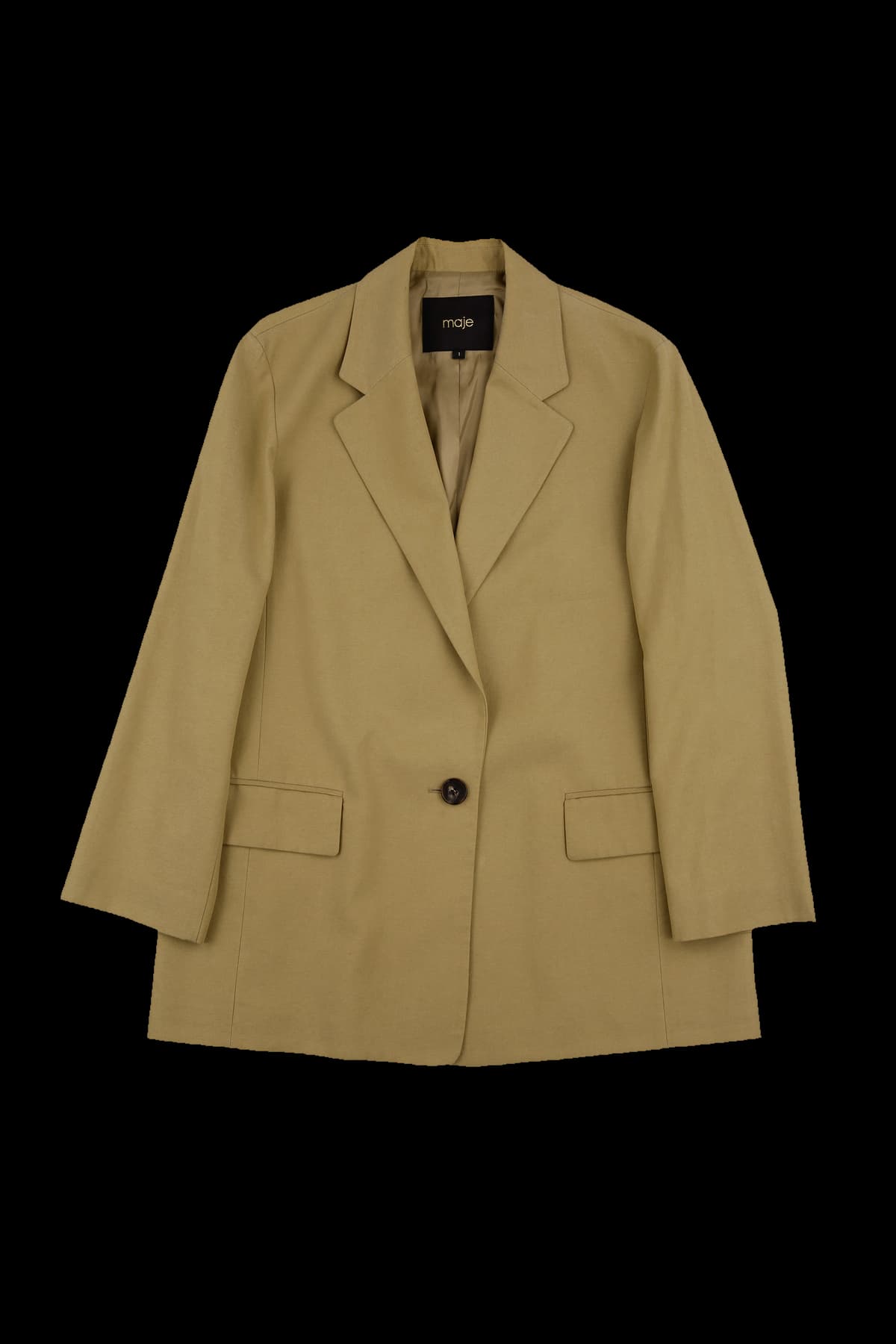 원버튼 카라 자켓