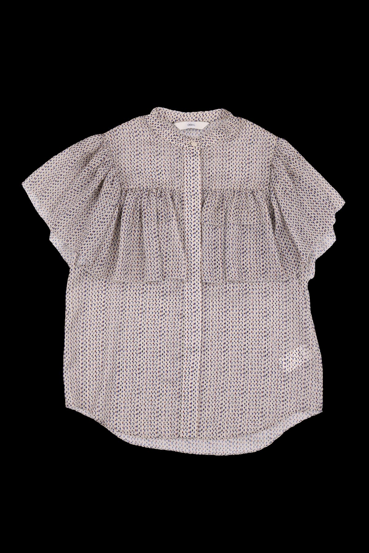 도트 패턴 블라우스