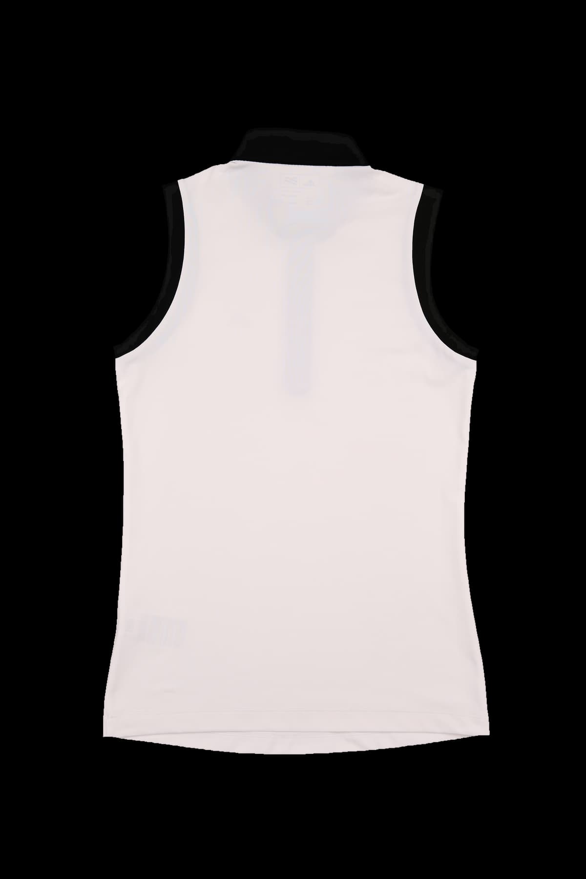 하프 집업 슬리브리스 티셔츠