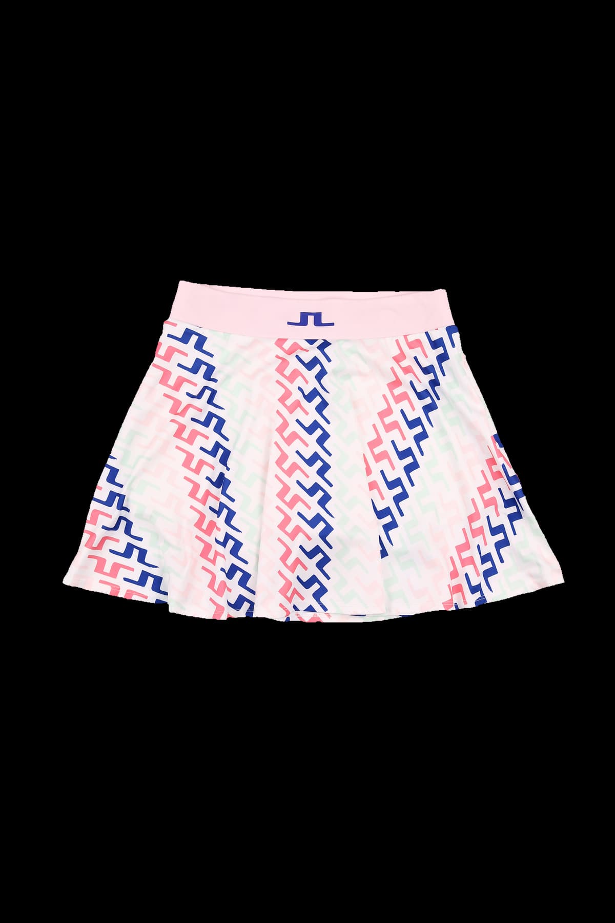 패턴 컬러 플레어 스커트