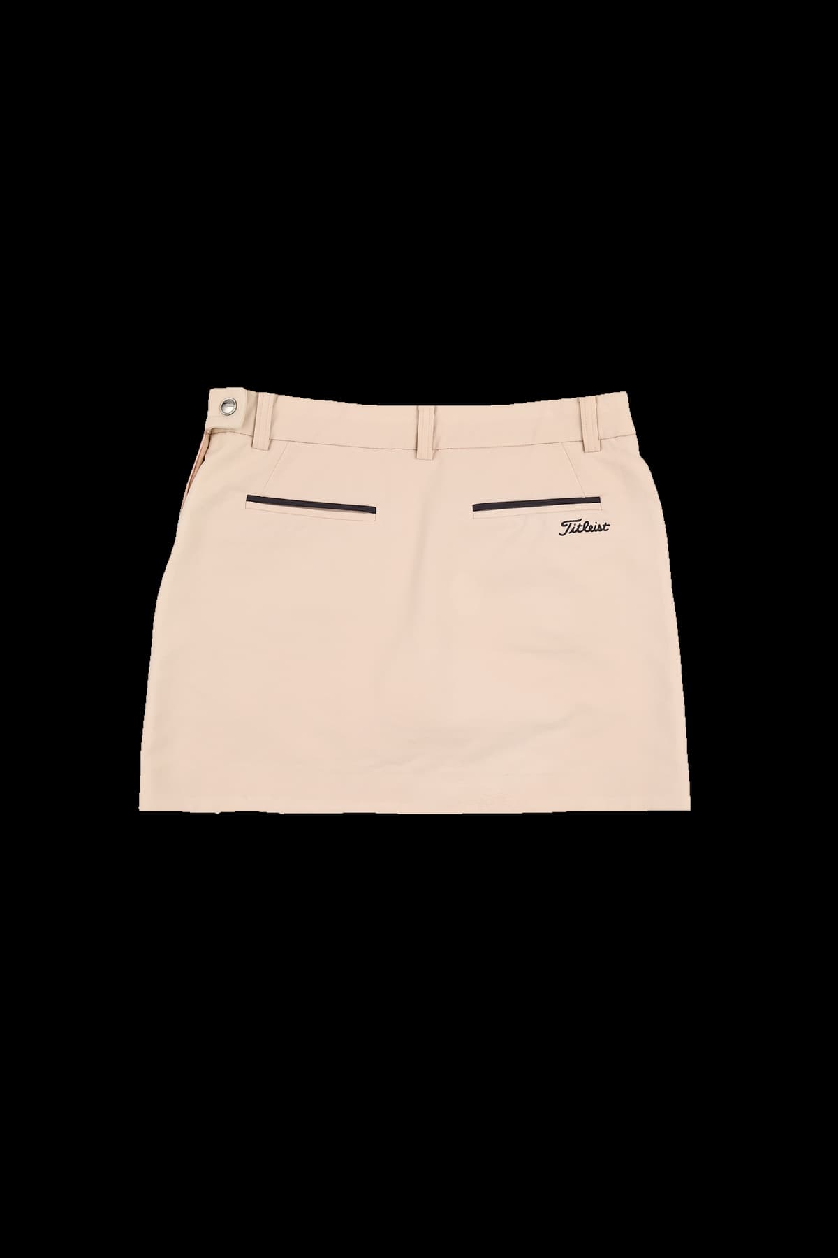 배색 라인 트임 스커트