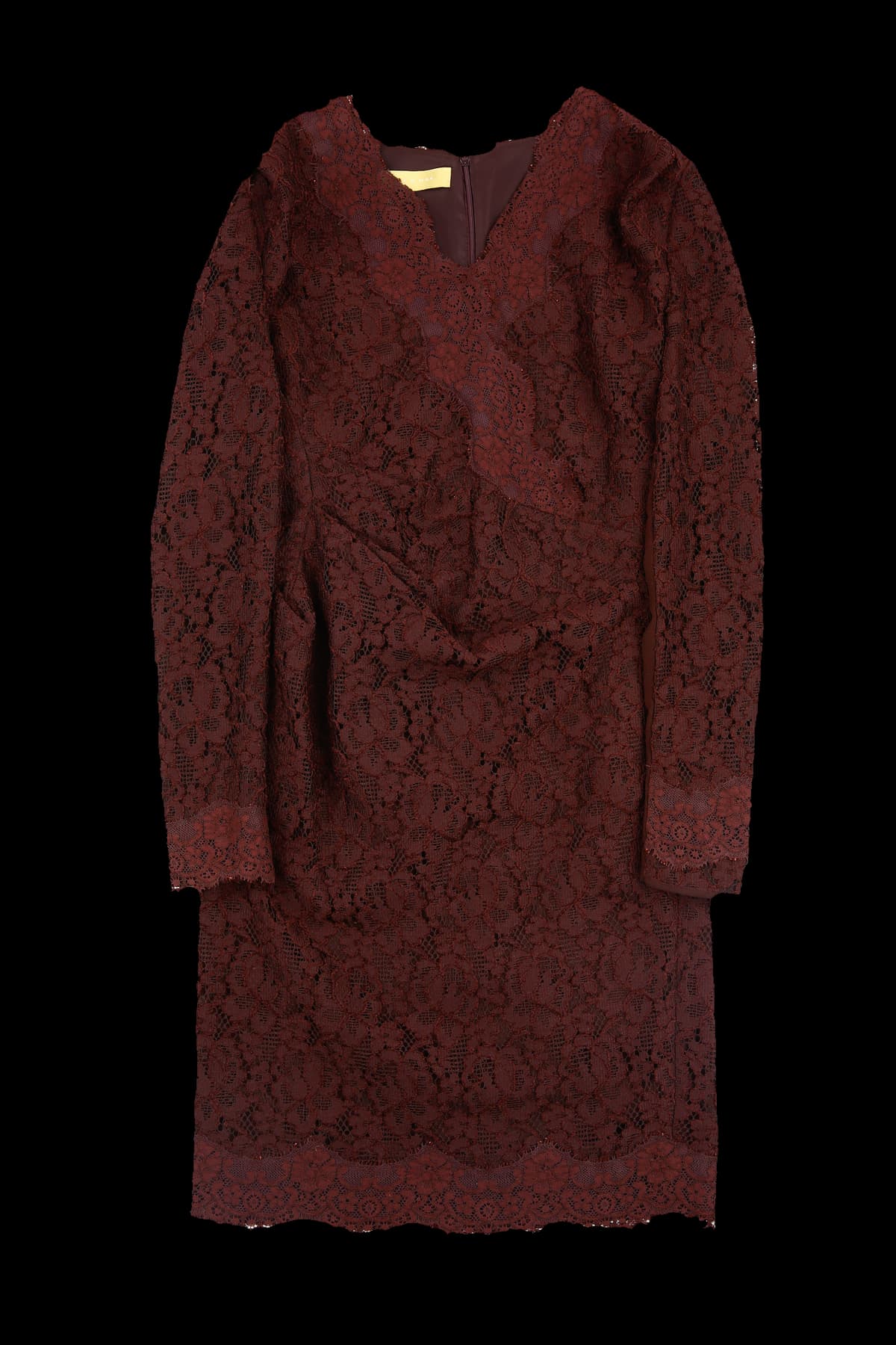 자수 롱 긴팔 원피스