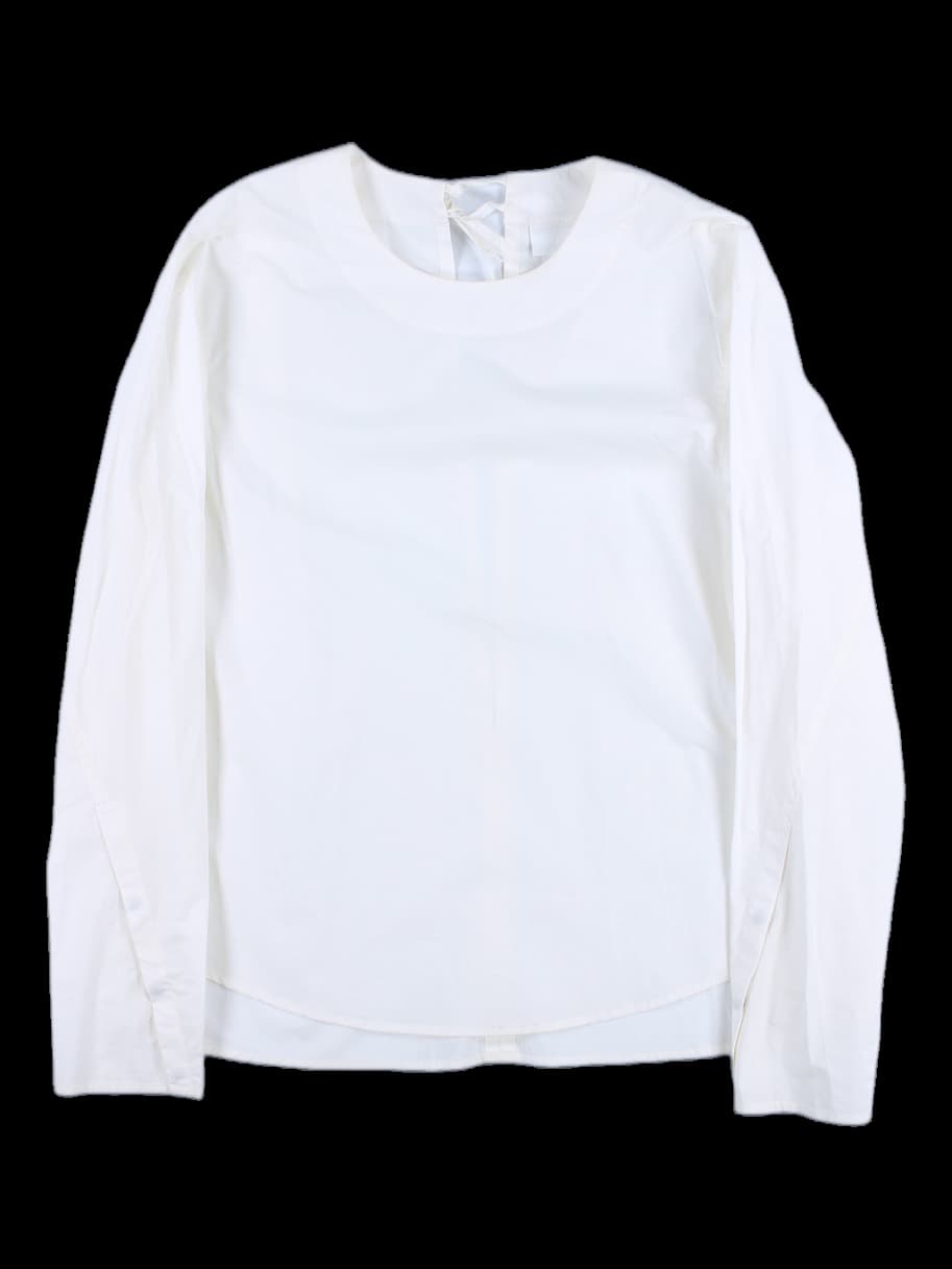 스트랩 트임 블라우스