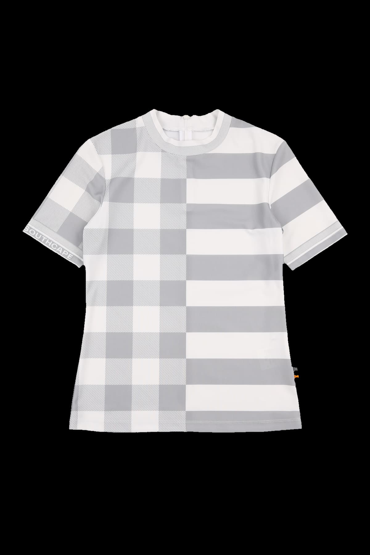 스트레치 믹스 패턴 반팔 티셔츠