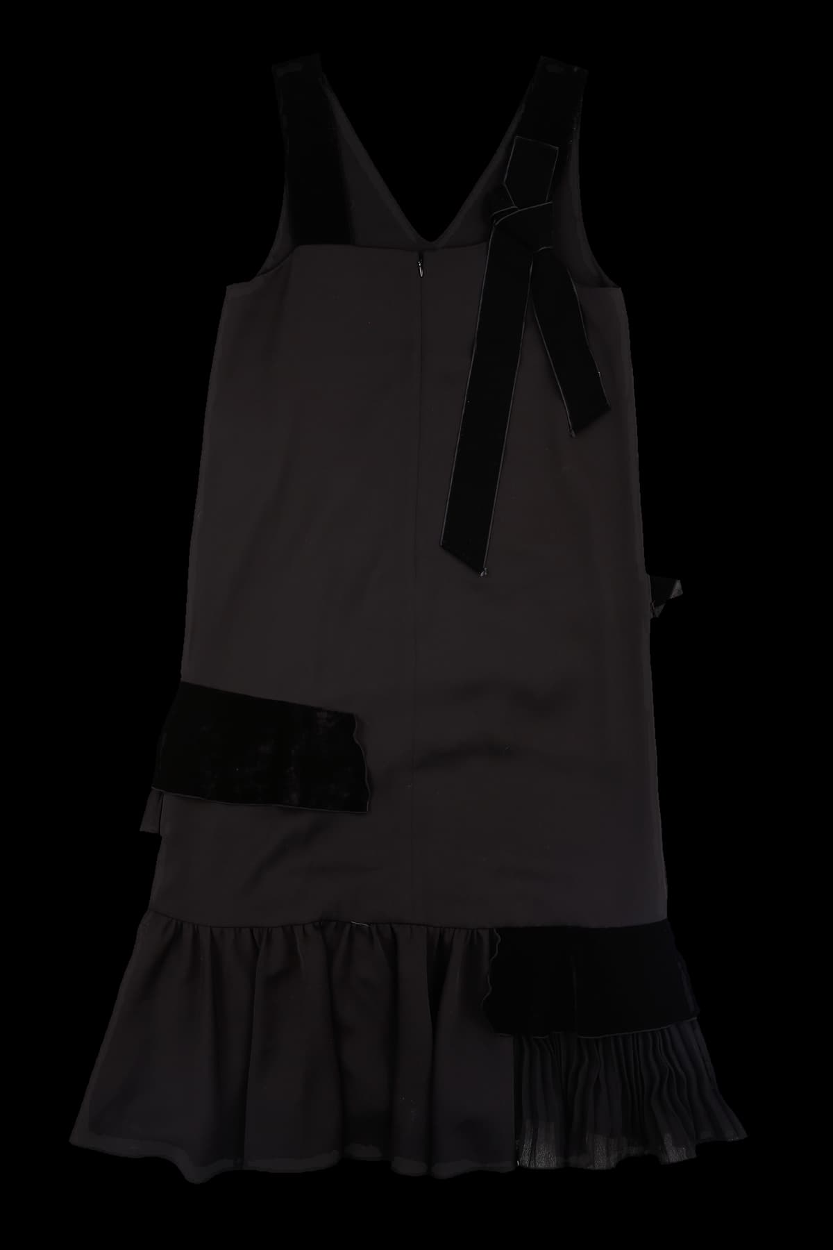 벨벳 프릴 나시 롱 원피스