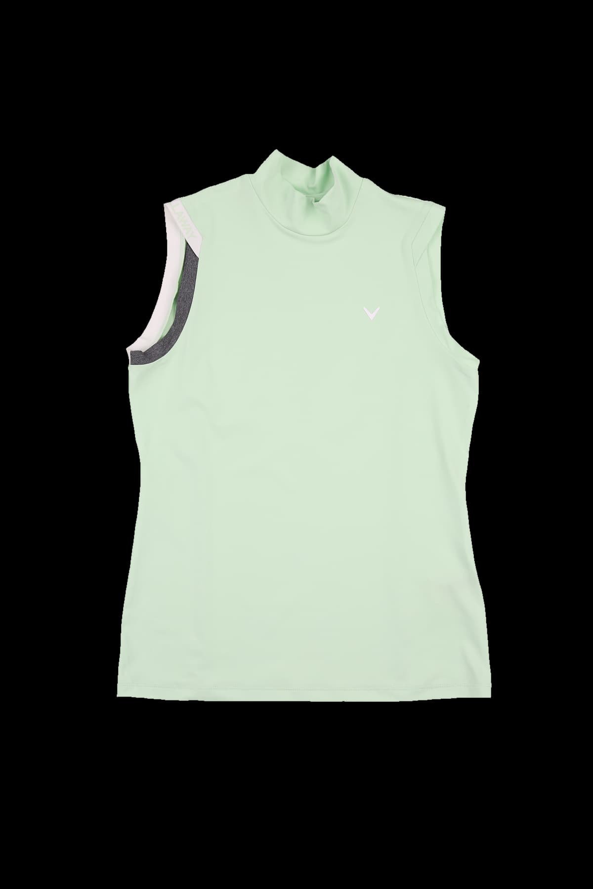 슬리브리스 하이넥 티셔츠