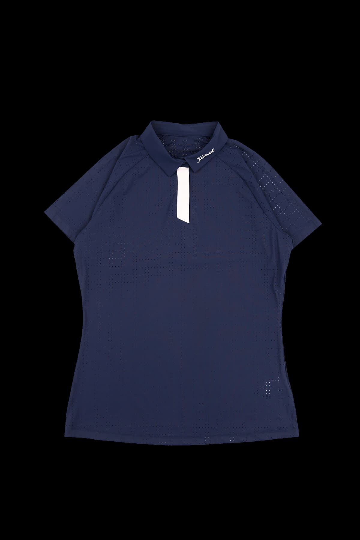 펀칭 카라 반팔 티셔츠