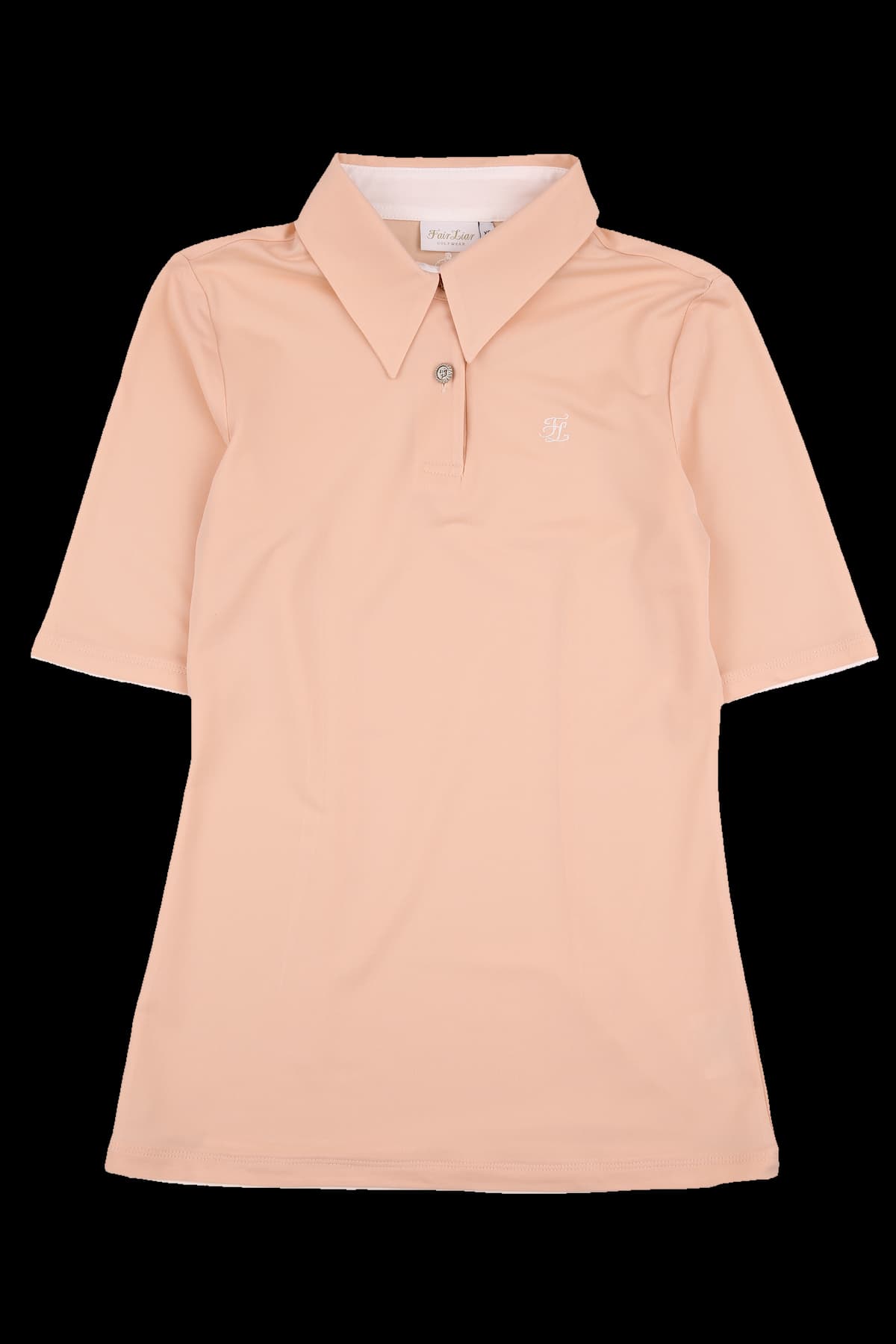 로고 배색 카라 반팔 티셔츠