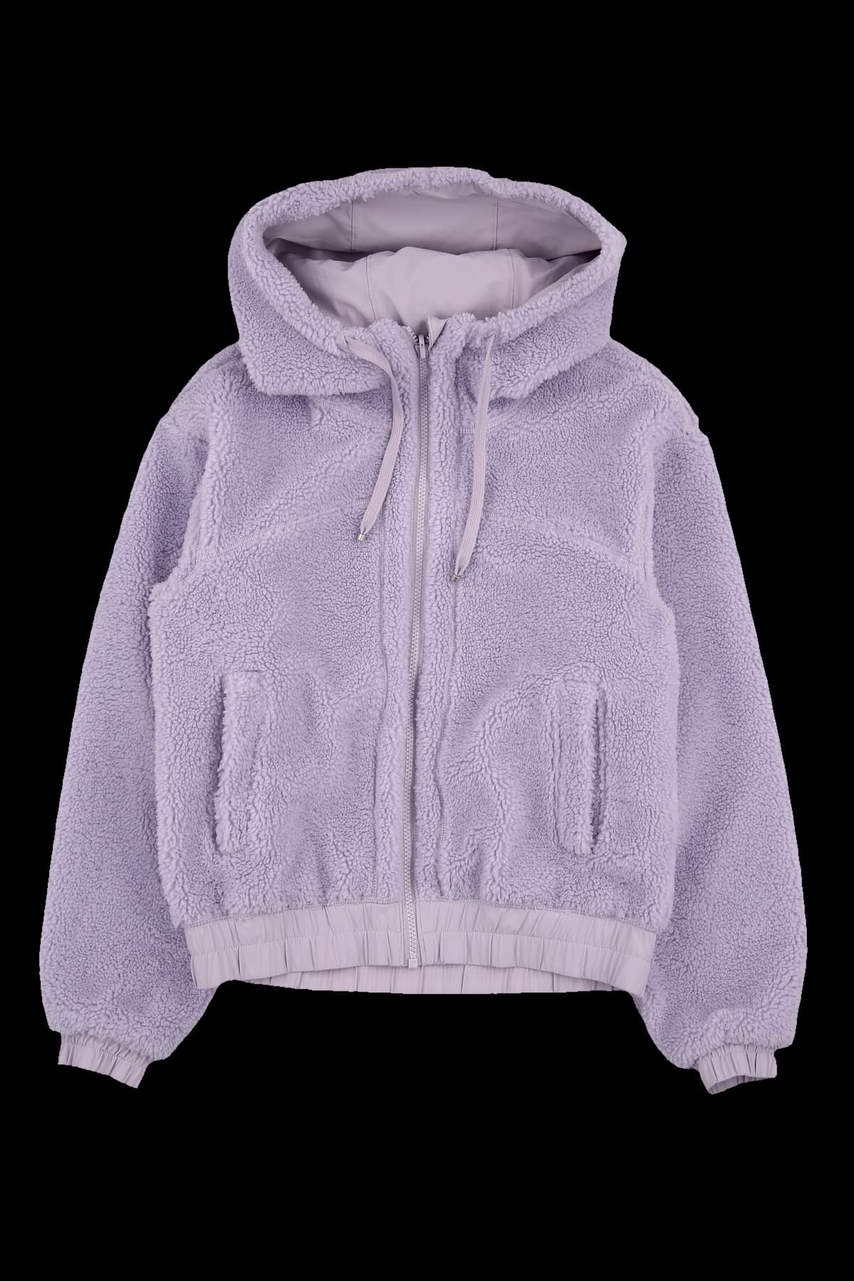 리버시블 양털 후드 집업