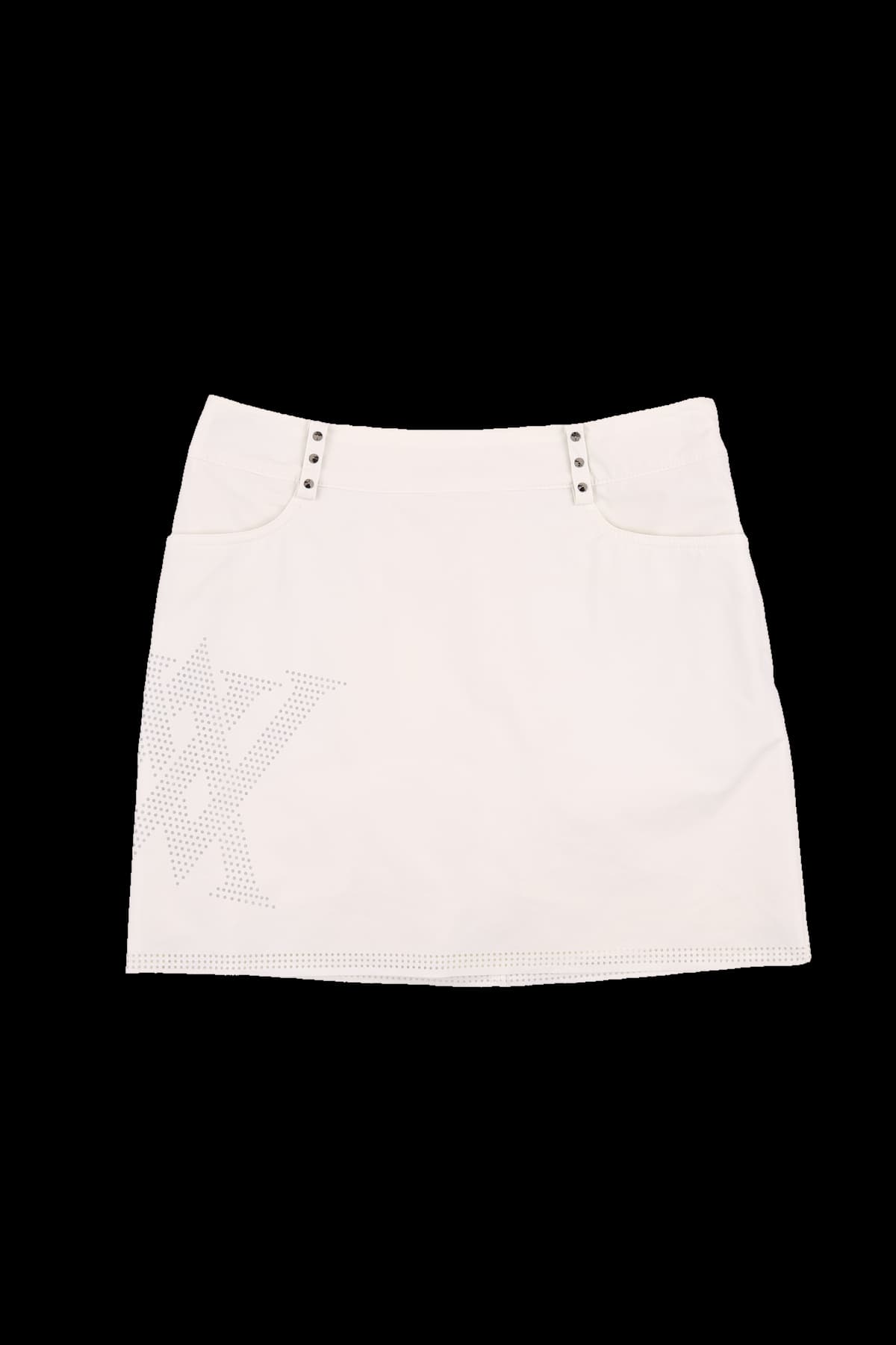 로고 펀칭 스커트
