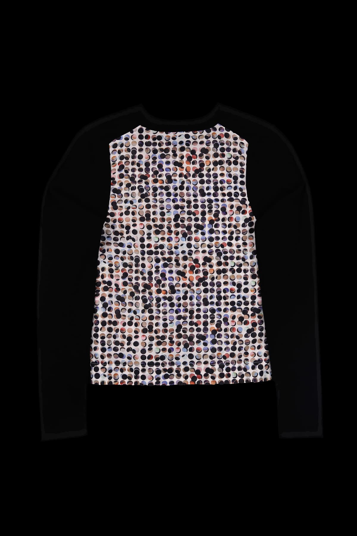 패턴 배색 카디건