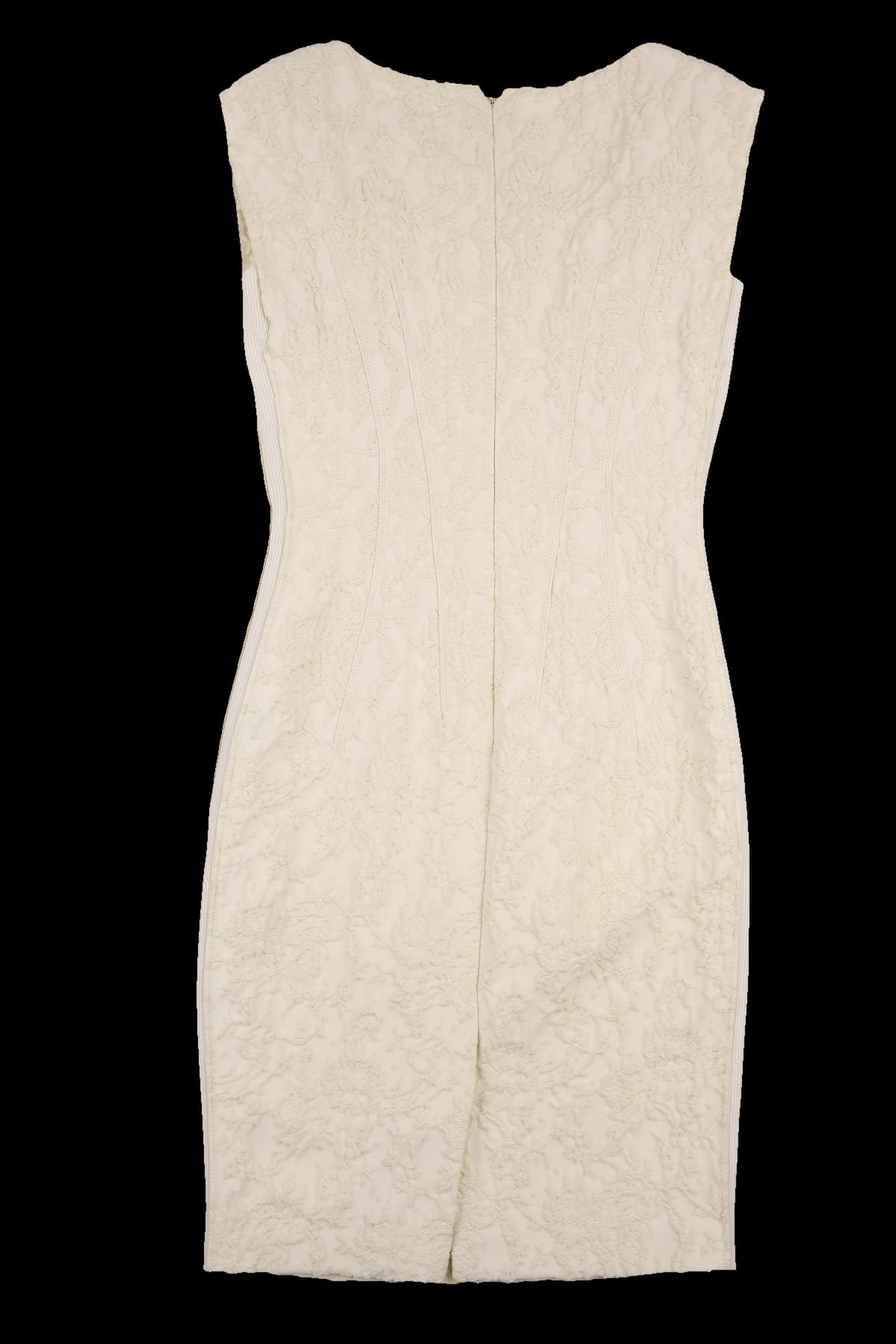 엠보 패턴 민소매 원피스