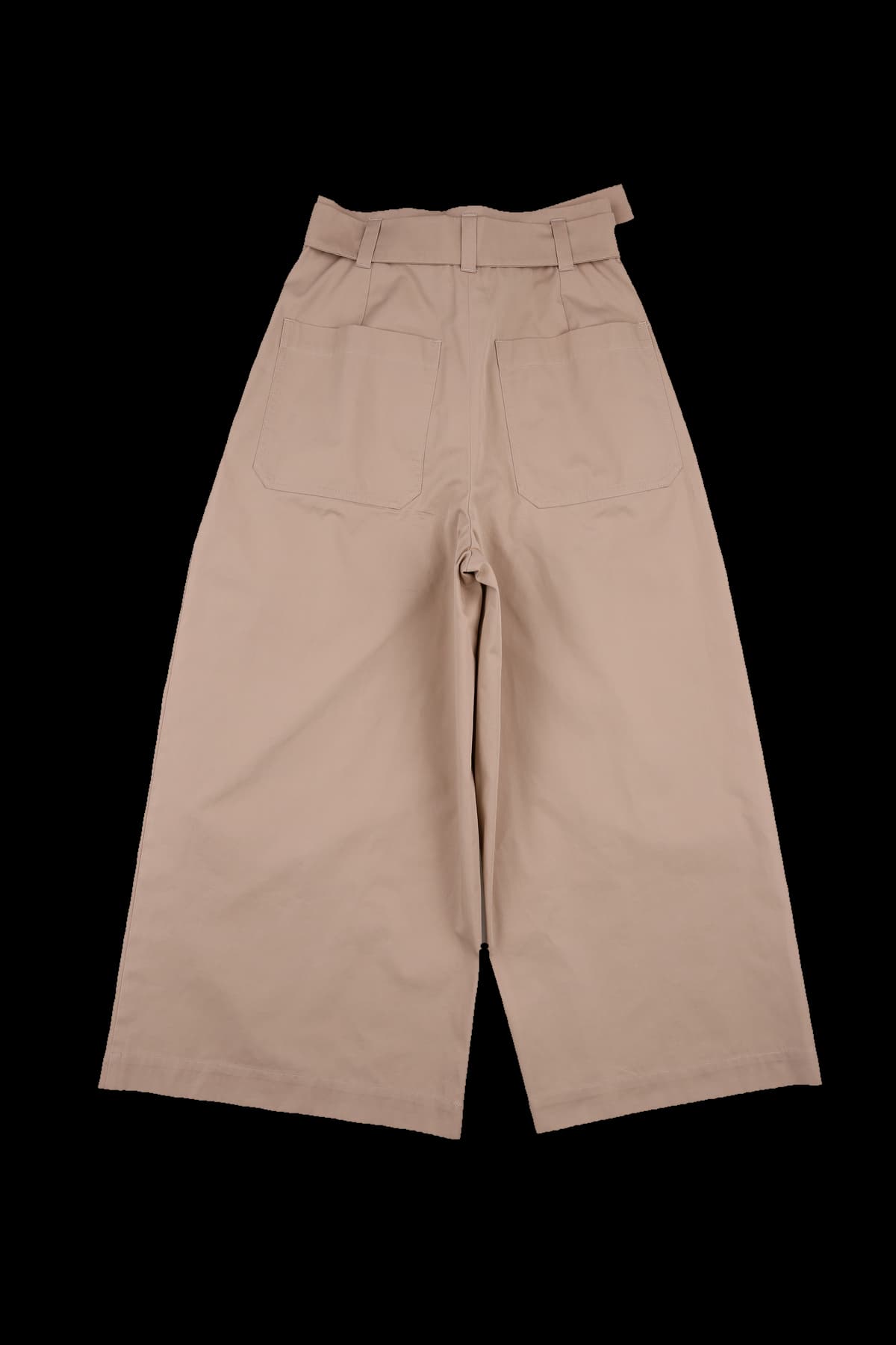 벨티드 와이드 팬츠