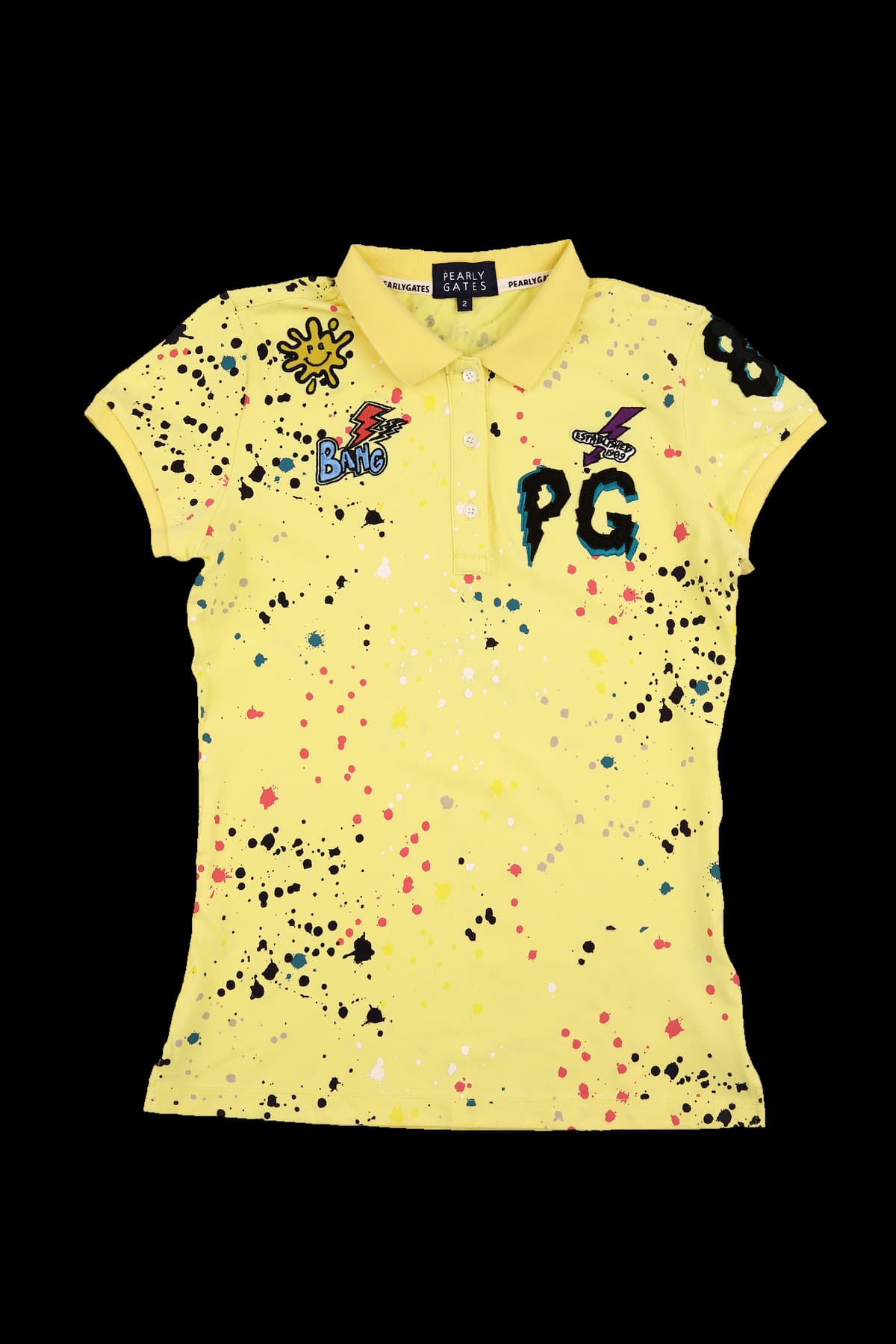 프린팅 카라 반팔 티셔츠