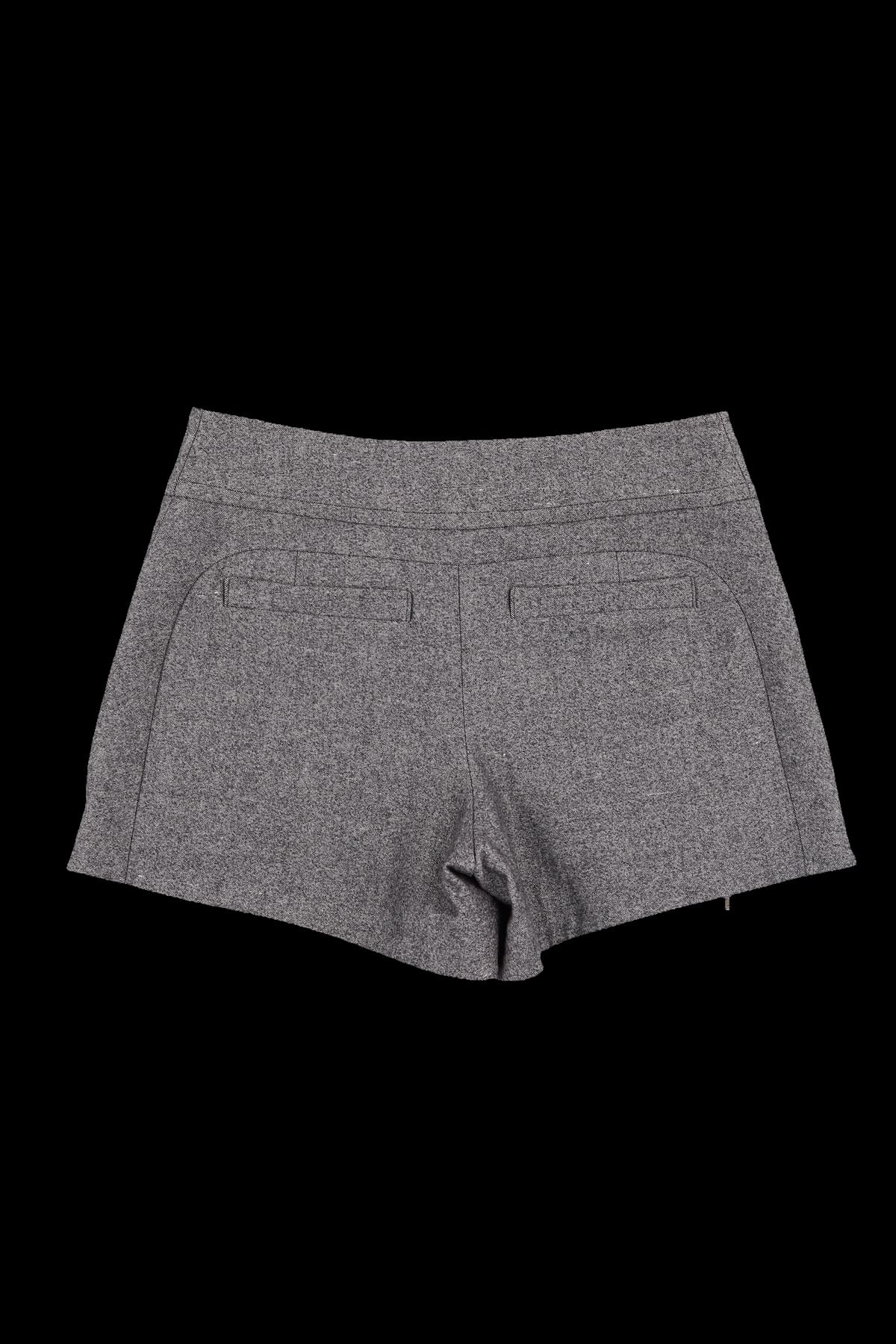 사이드 지퍼 절개 하프 팬츠