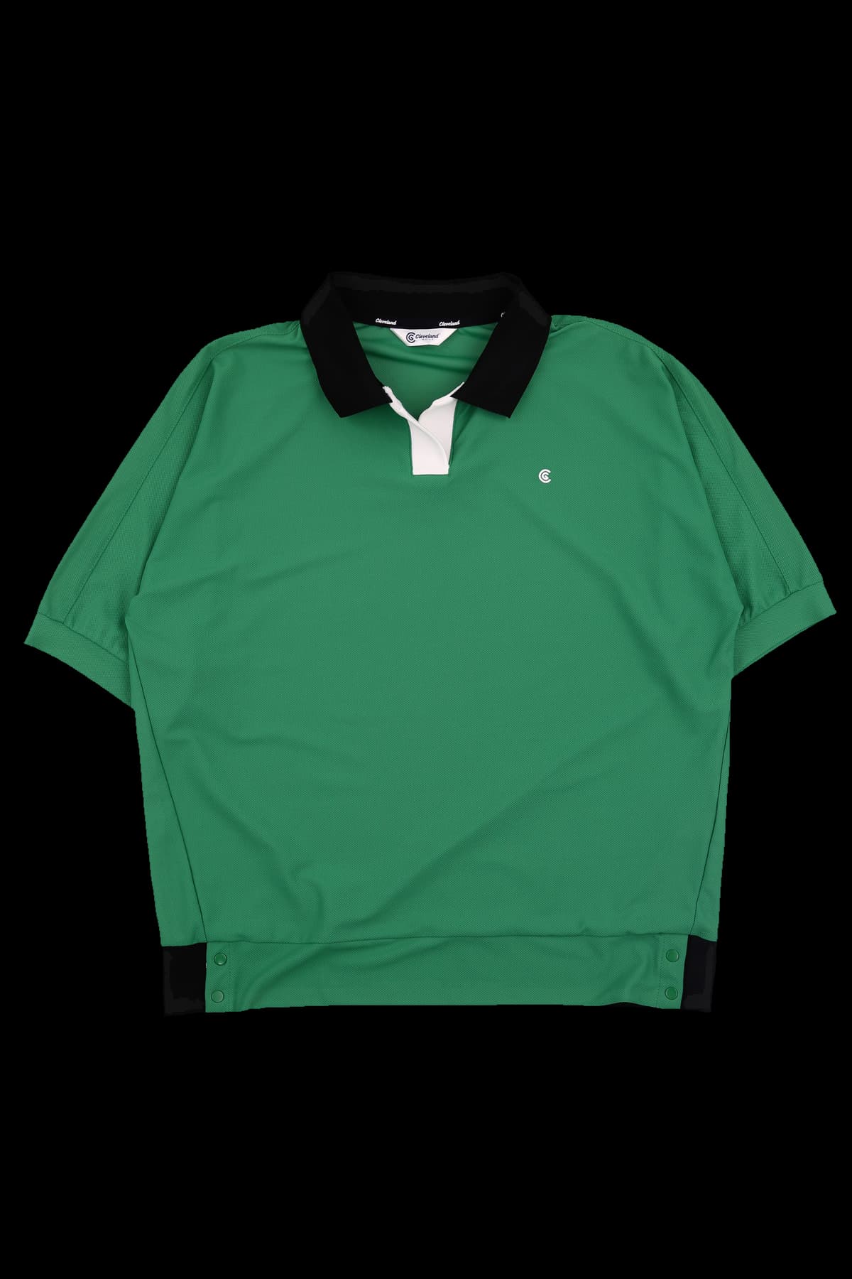 배색 반팔카라티