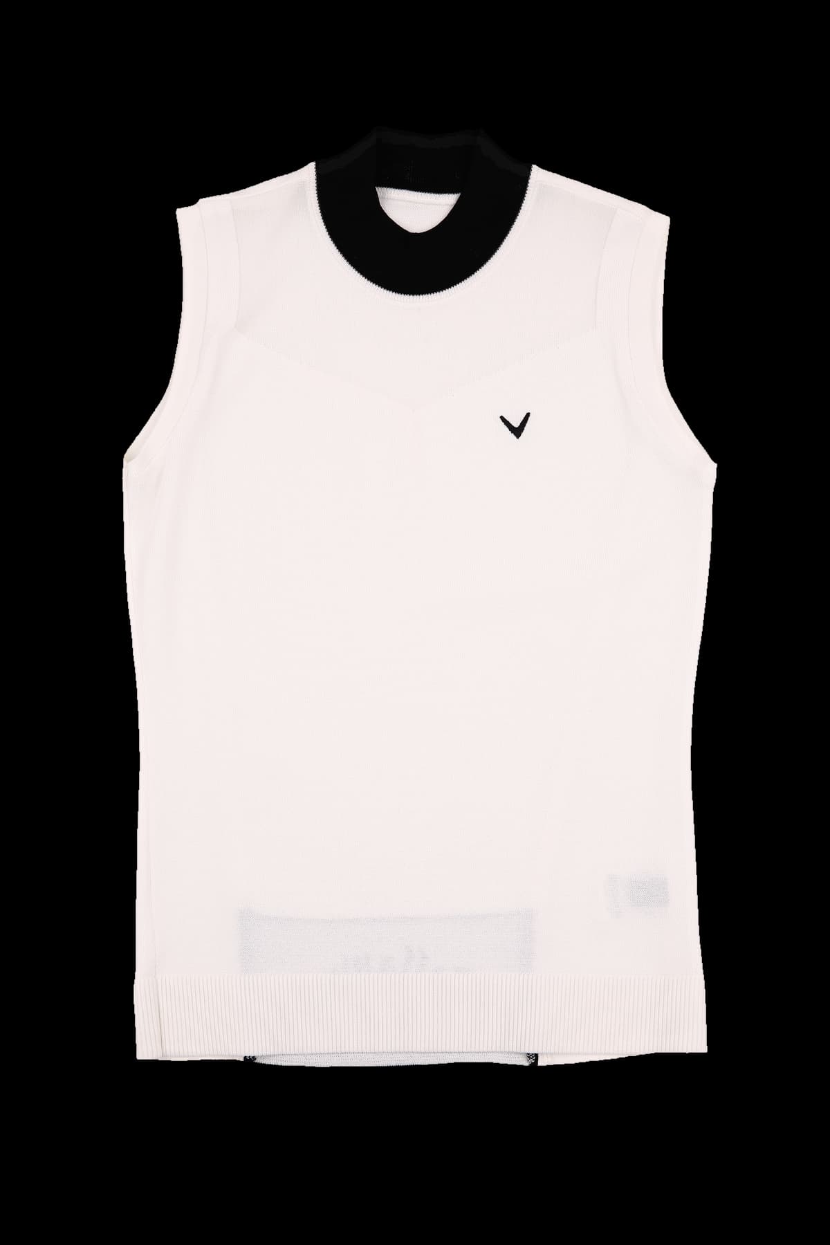 하이넥 민소매 니트