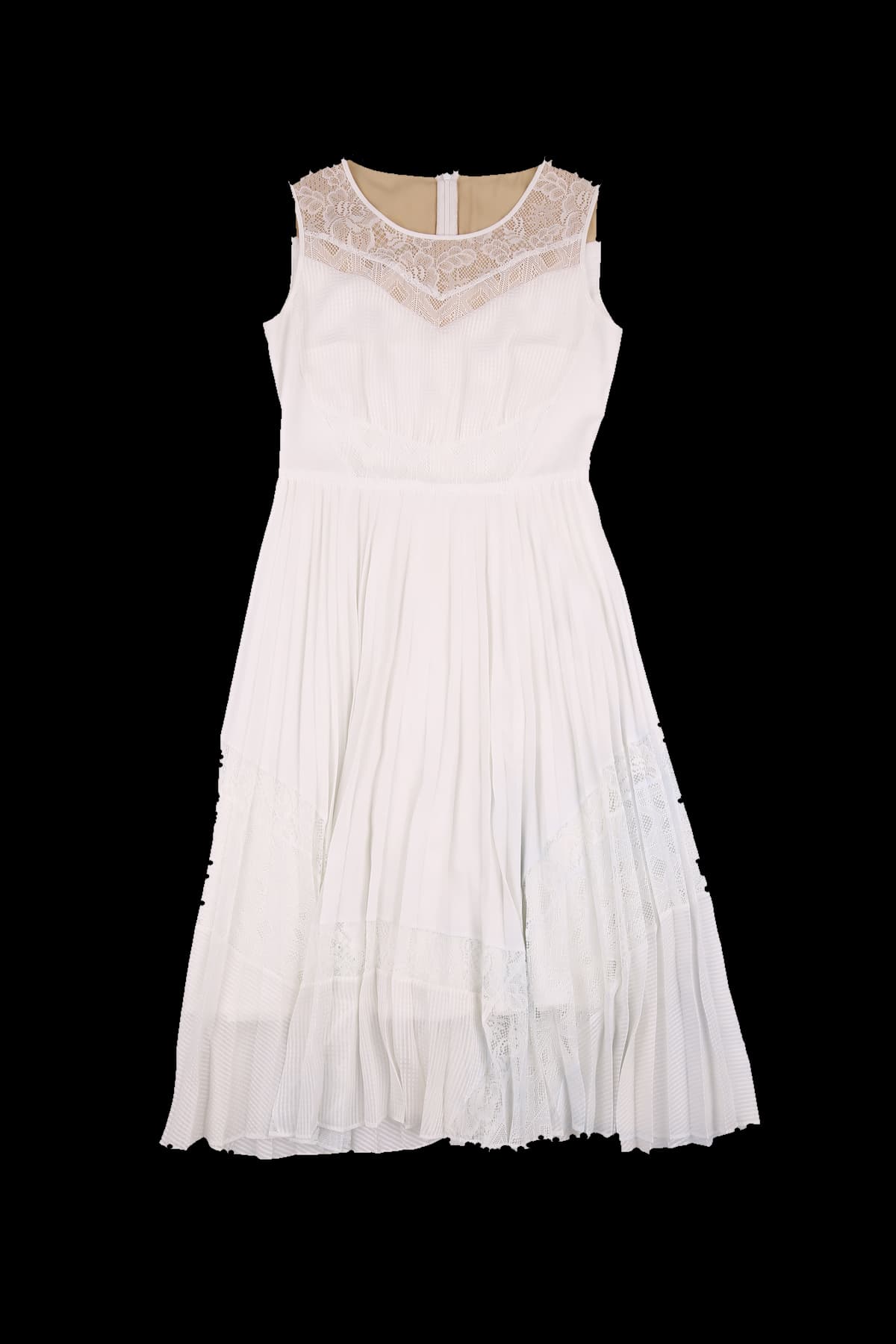 민소매 플리츠 원피스