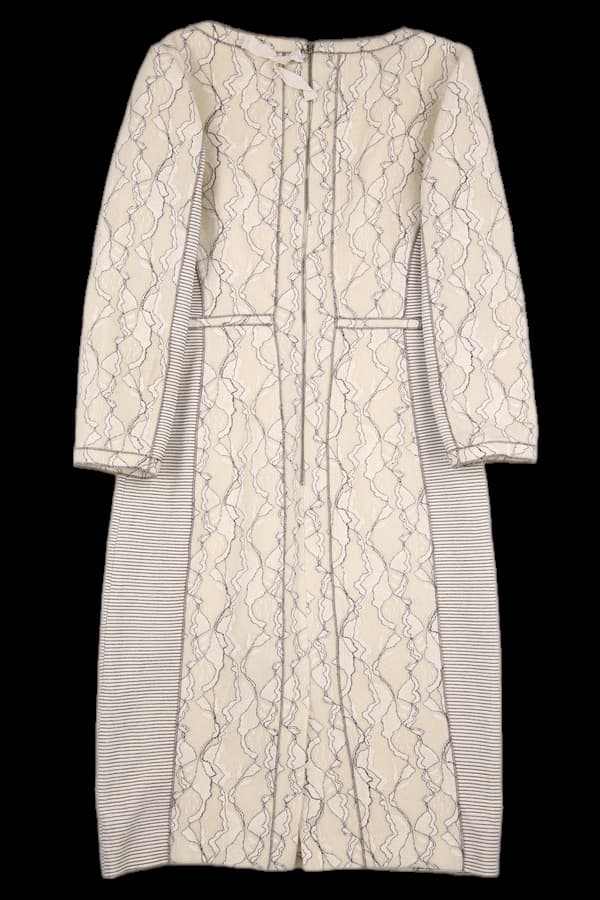 패턴 미디 원피스