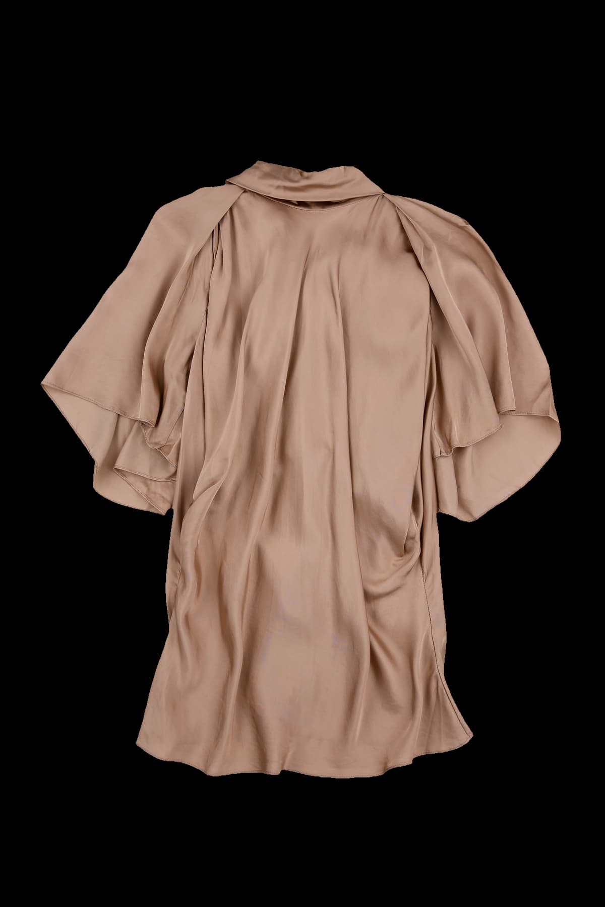 실키 타이 블라우스