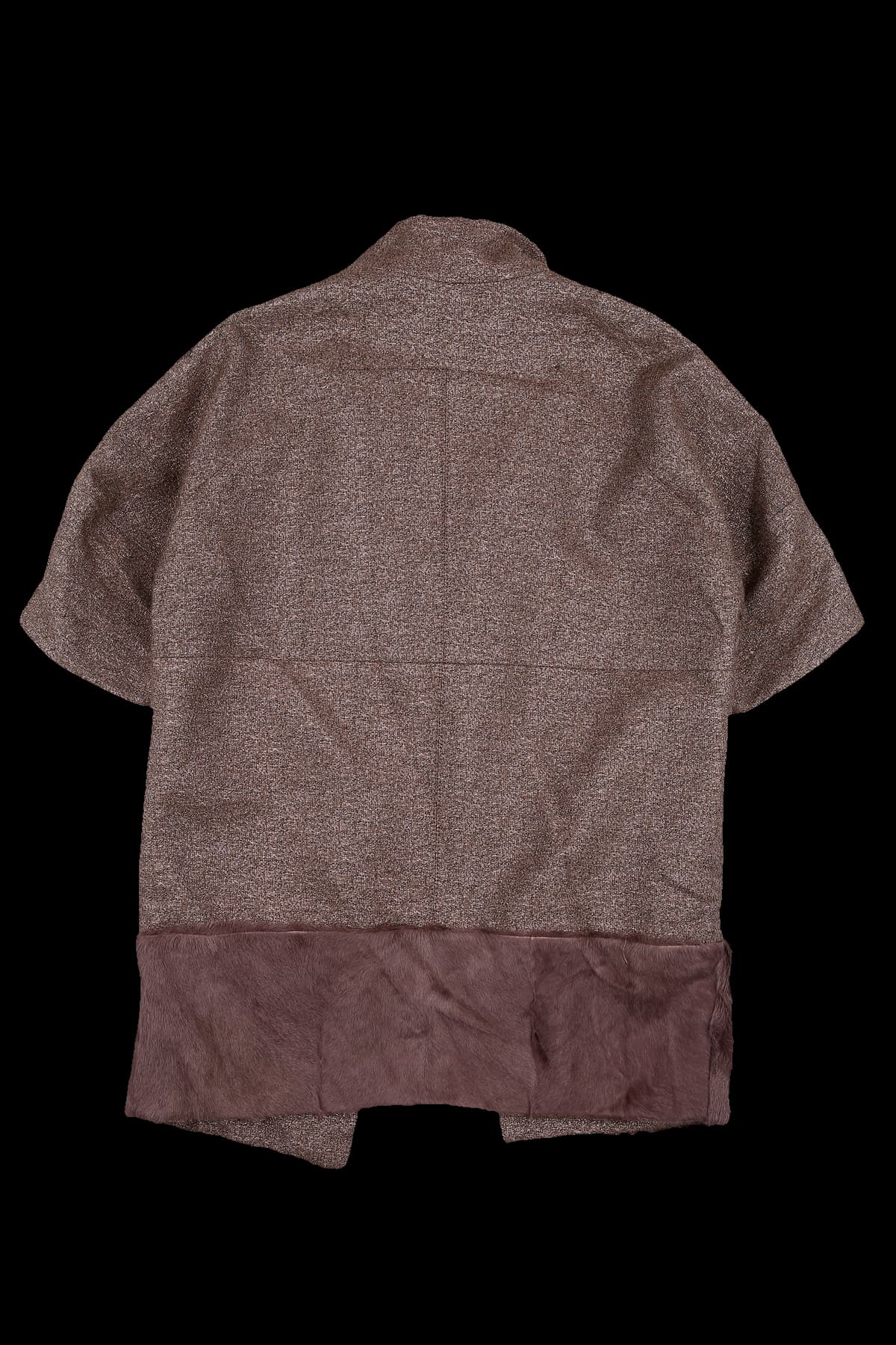 글리치 퍼 트리밍 자켓