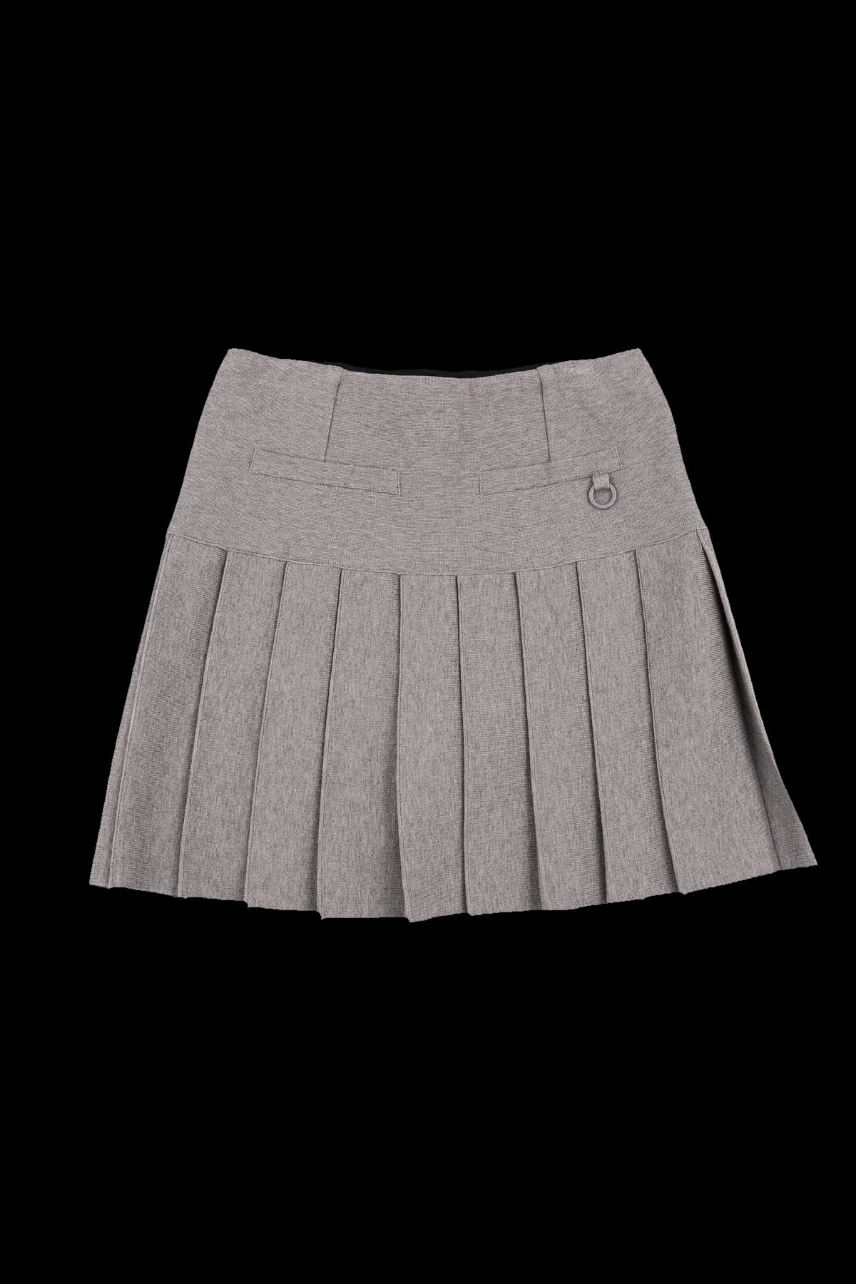 니트 플리츠 큐롯 스커트