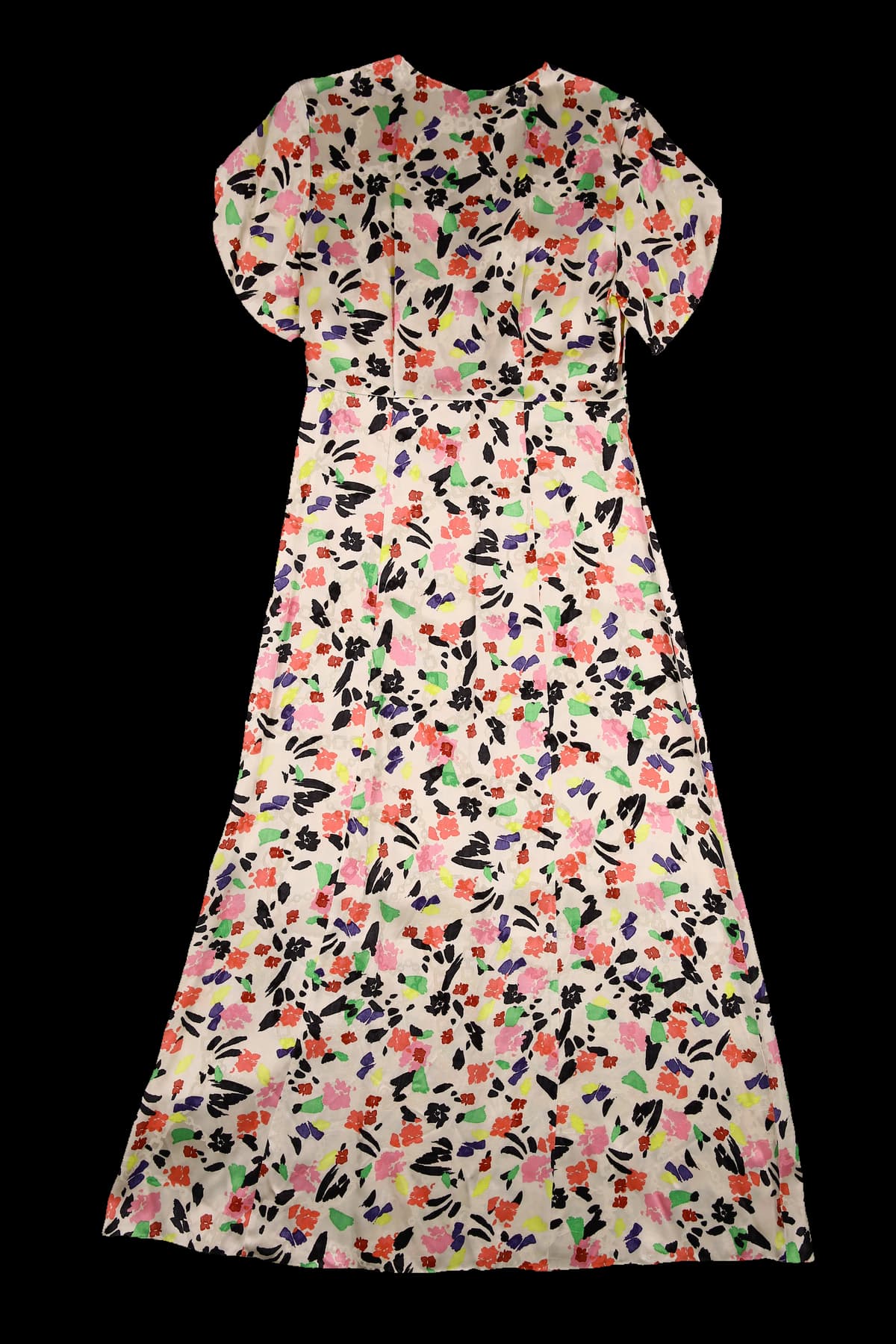 믹스 컬러 브이넥 원피스