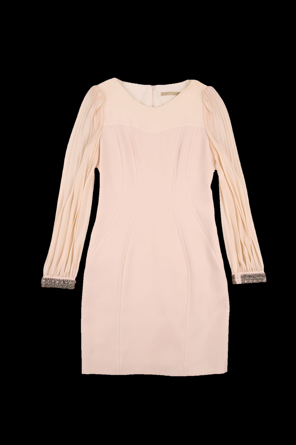 소매 큐빅 원피스