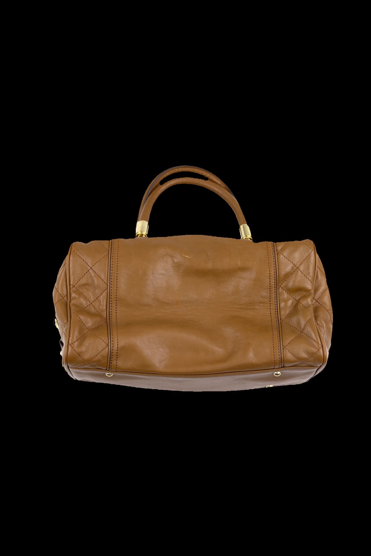 브라운 가죽 핸드백