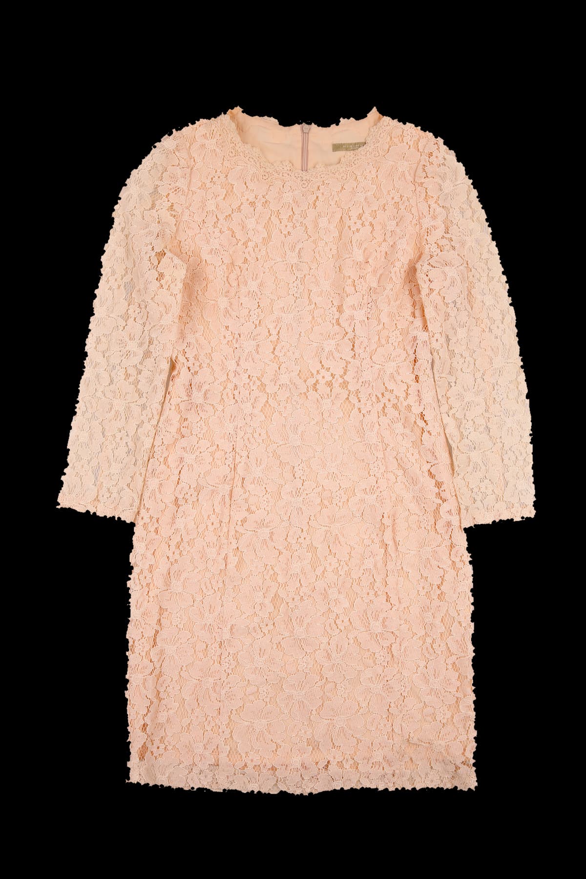 시스루 라운드넥 플라워 원피스