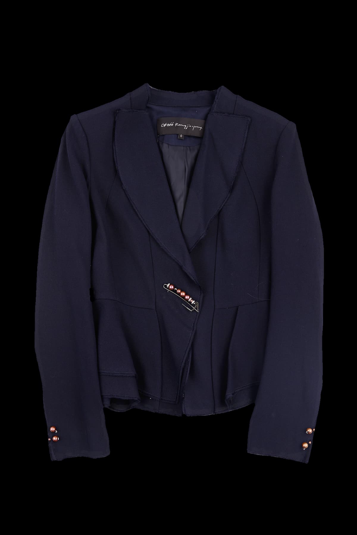 브로치 디테일 자켓