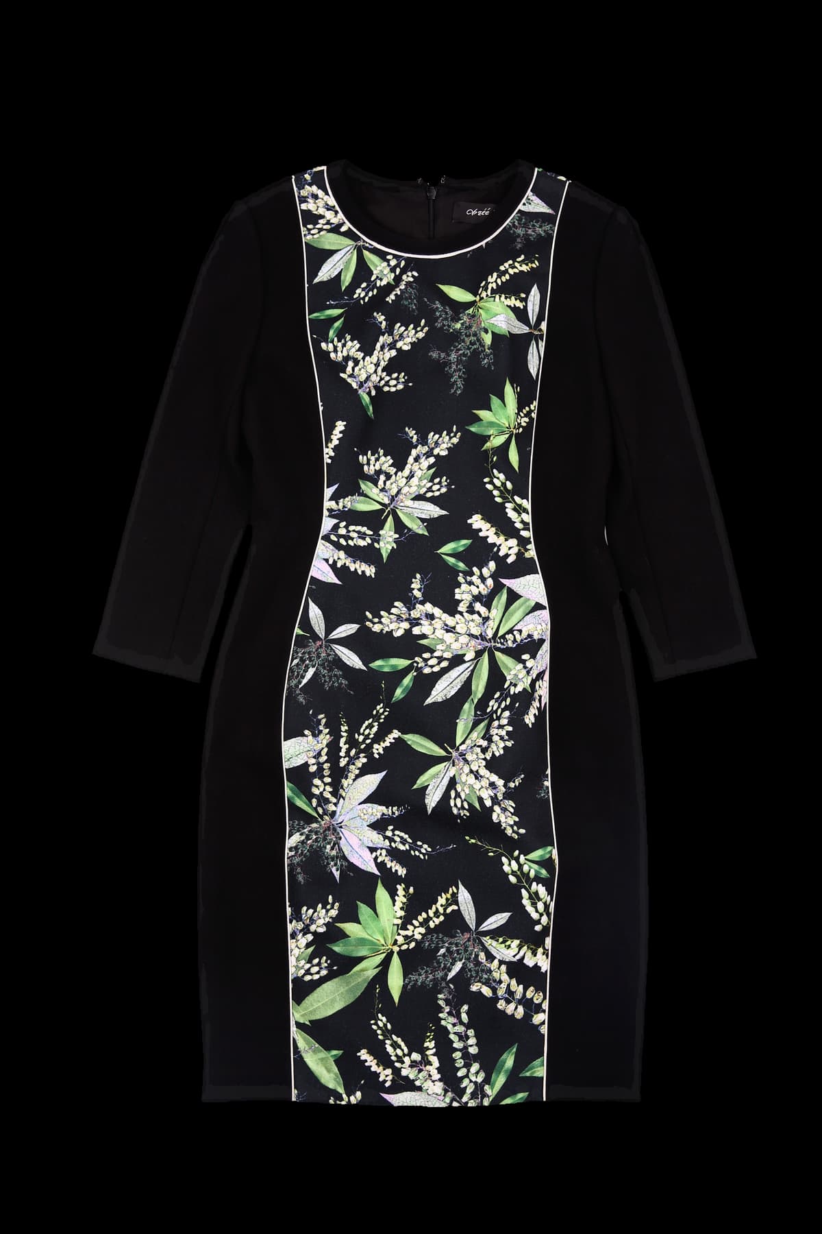 풀잎 라운드넥 원피스